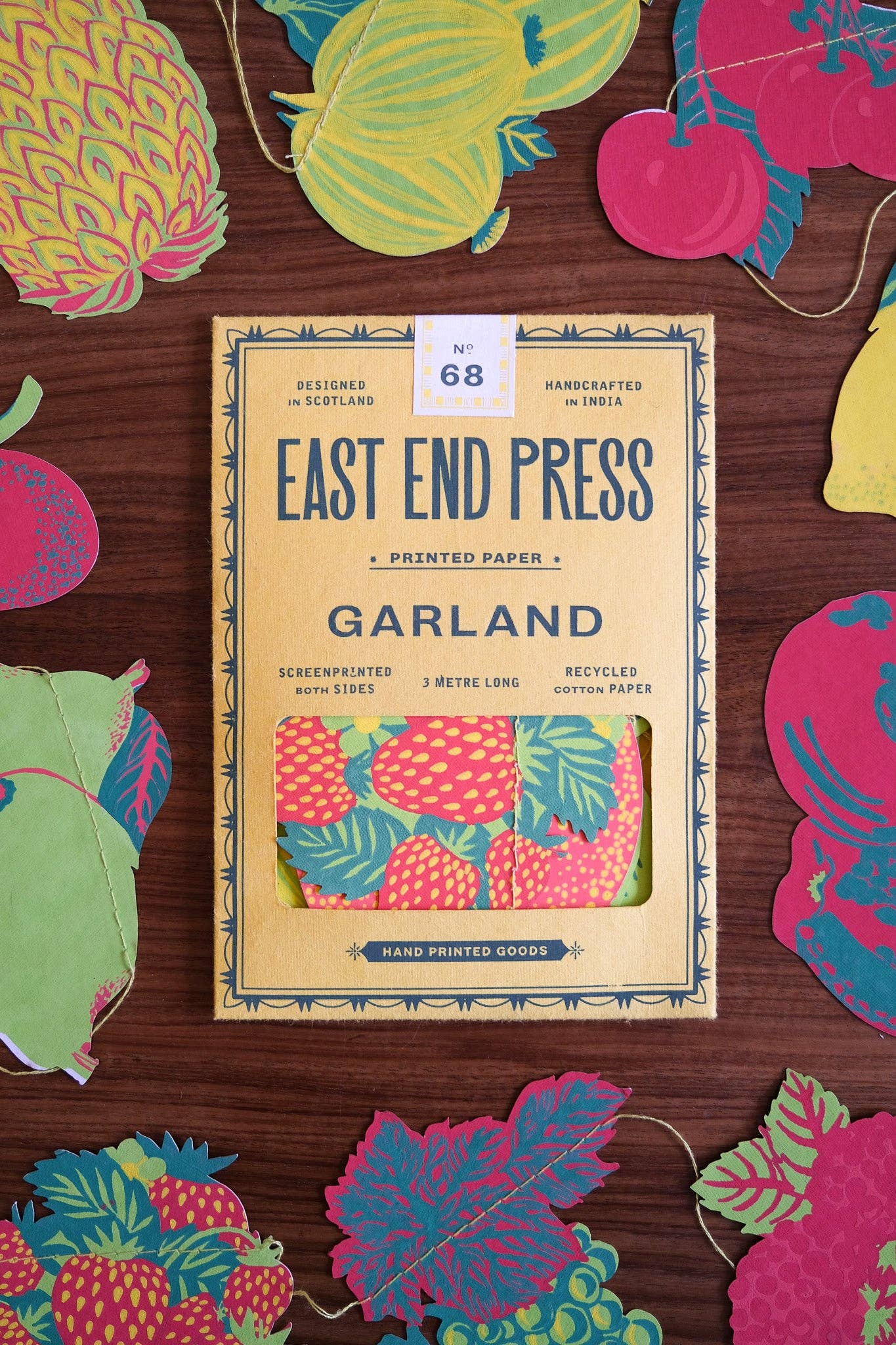 Fruit Screen Printed and Sewn Garland