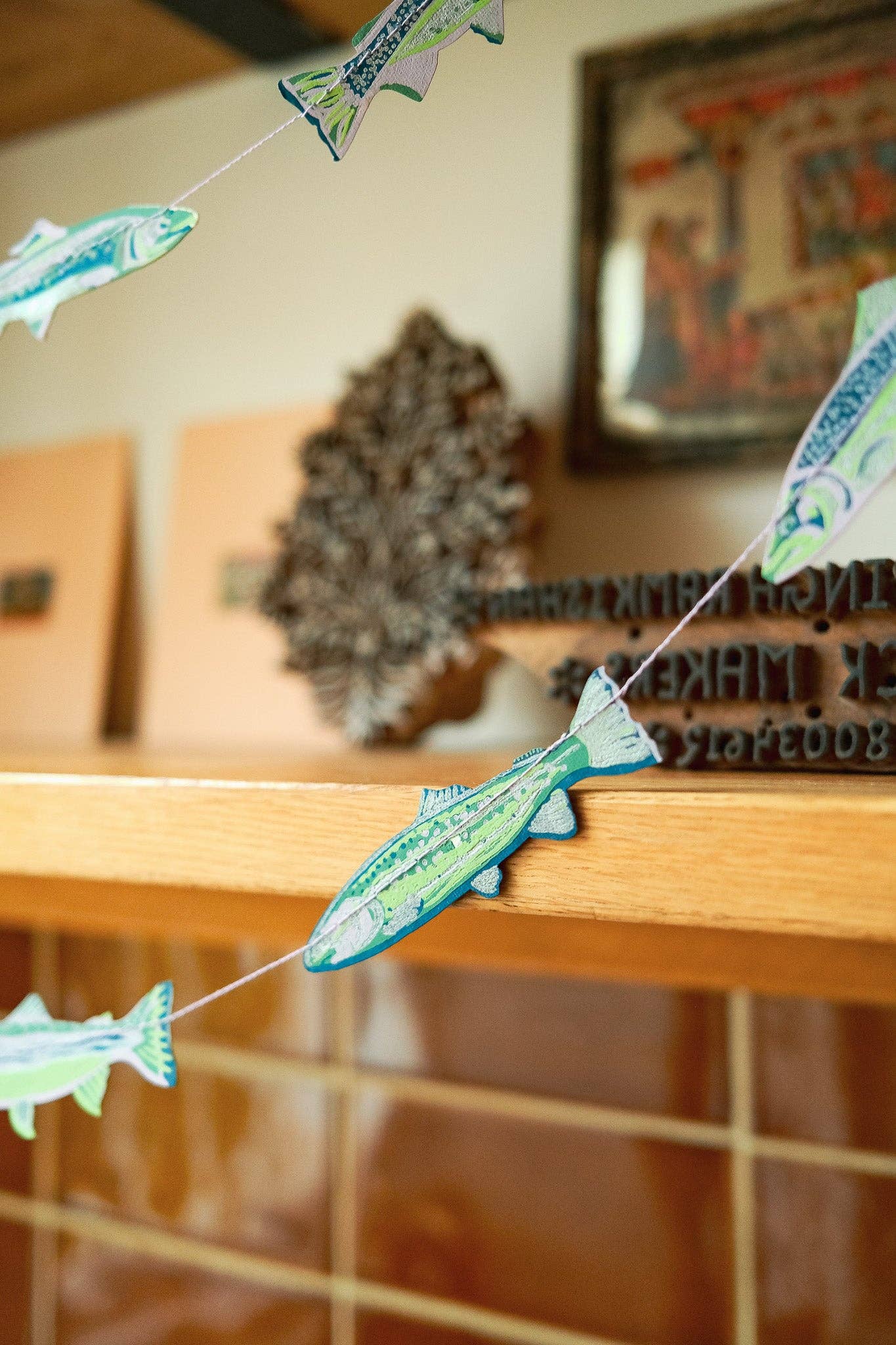 Tasty Anchovies Screen Printed and Sewn Garland