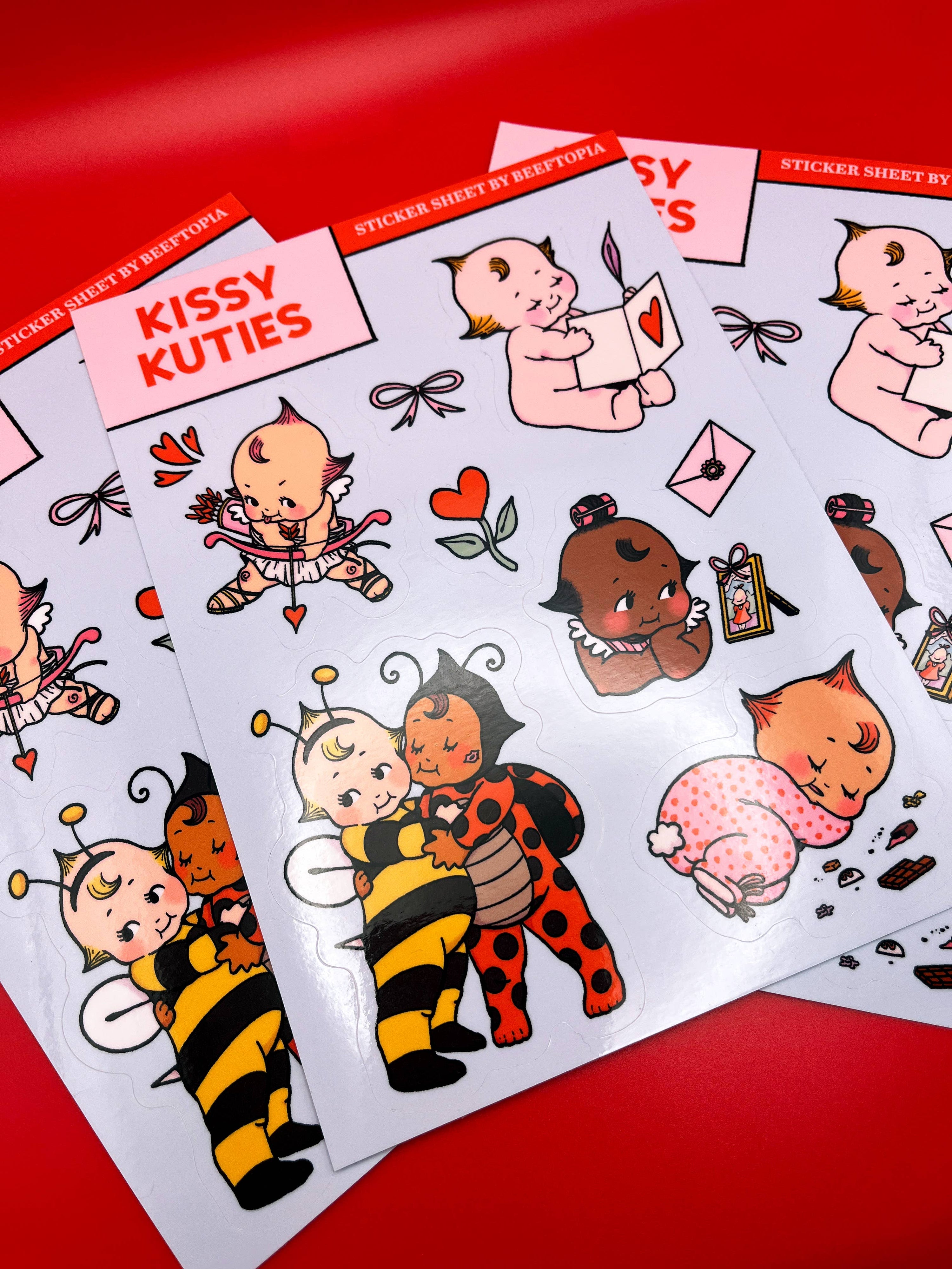 Kissy Kuties Sticker Sheet