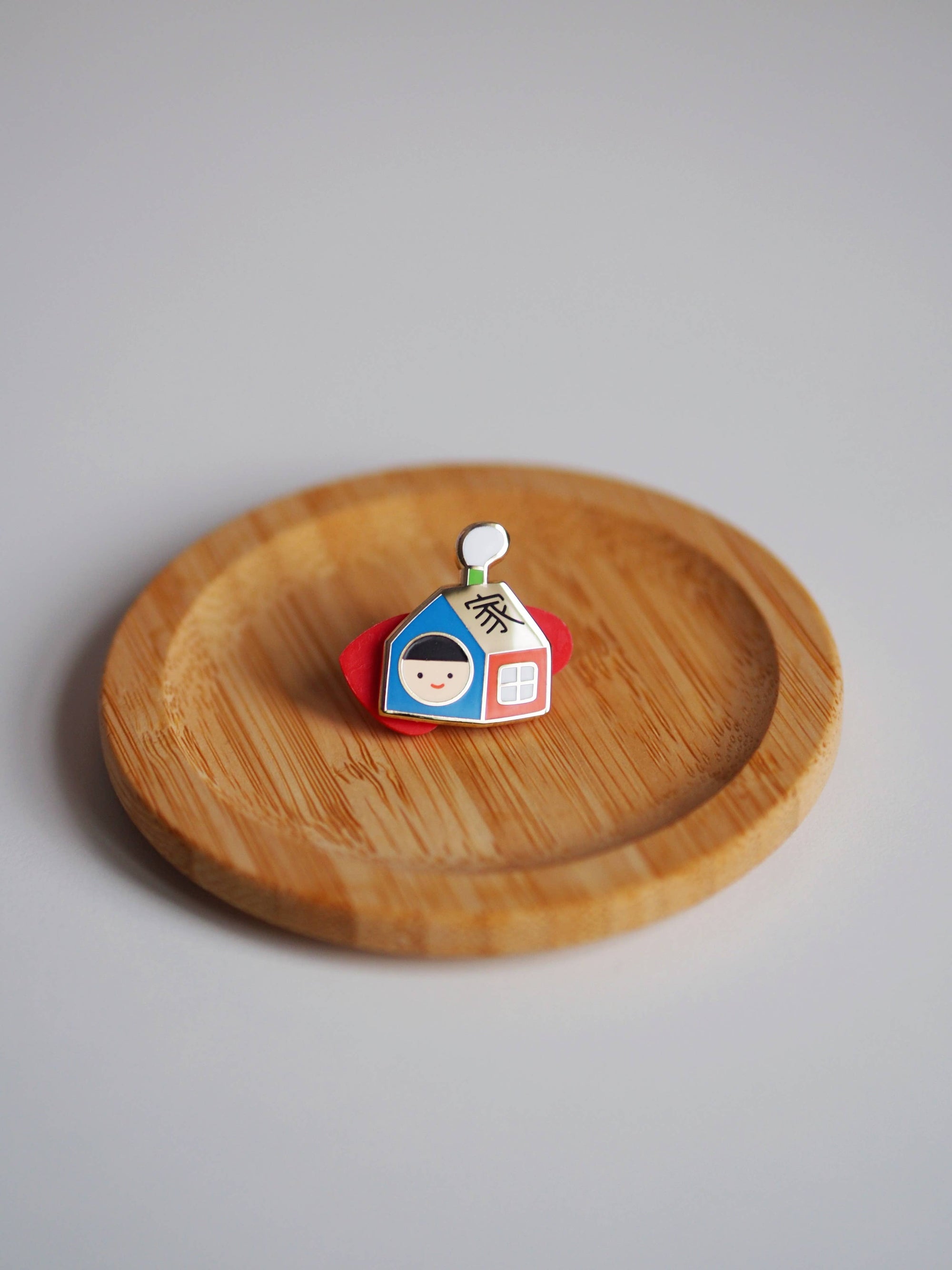 Natamori Home Enamel Pin