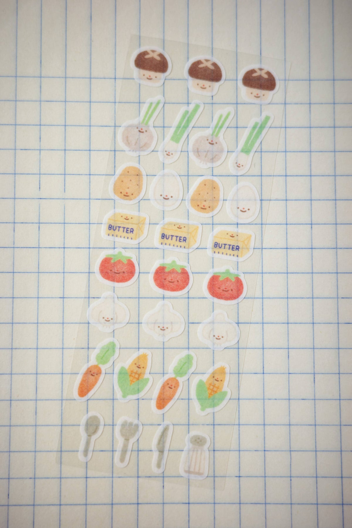 Cooking staples - washi sticker sheet