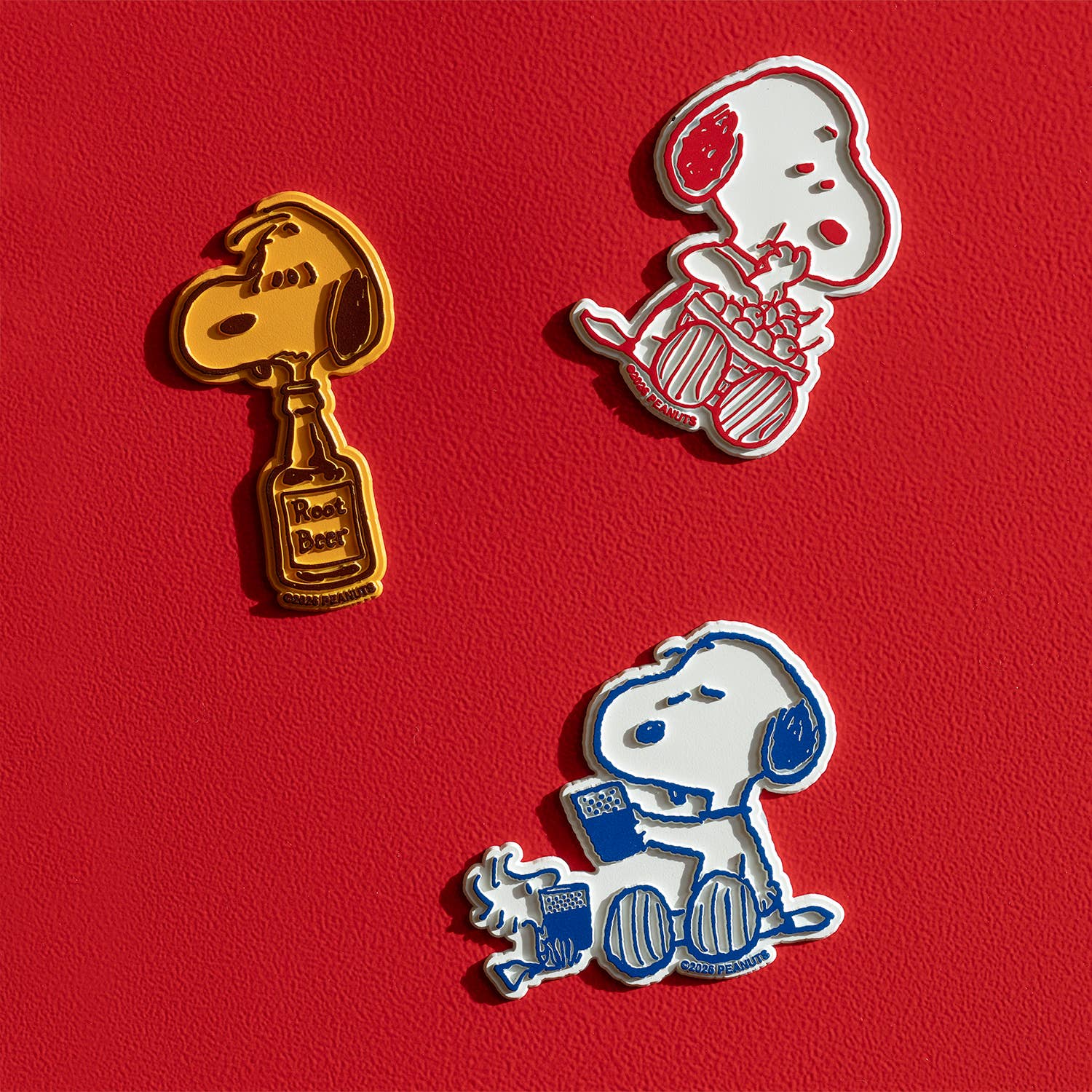 Aimant en Plastique 'Snoopy & Woodstock Cheers'