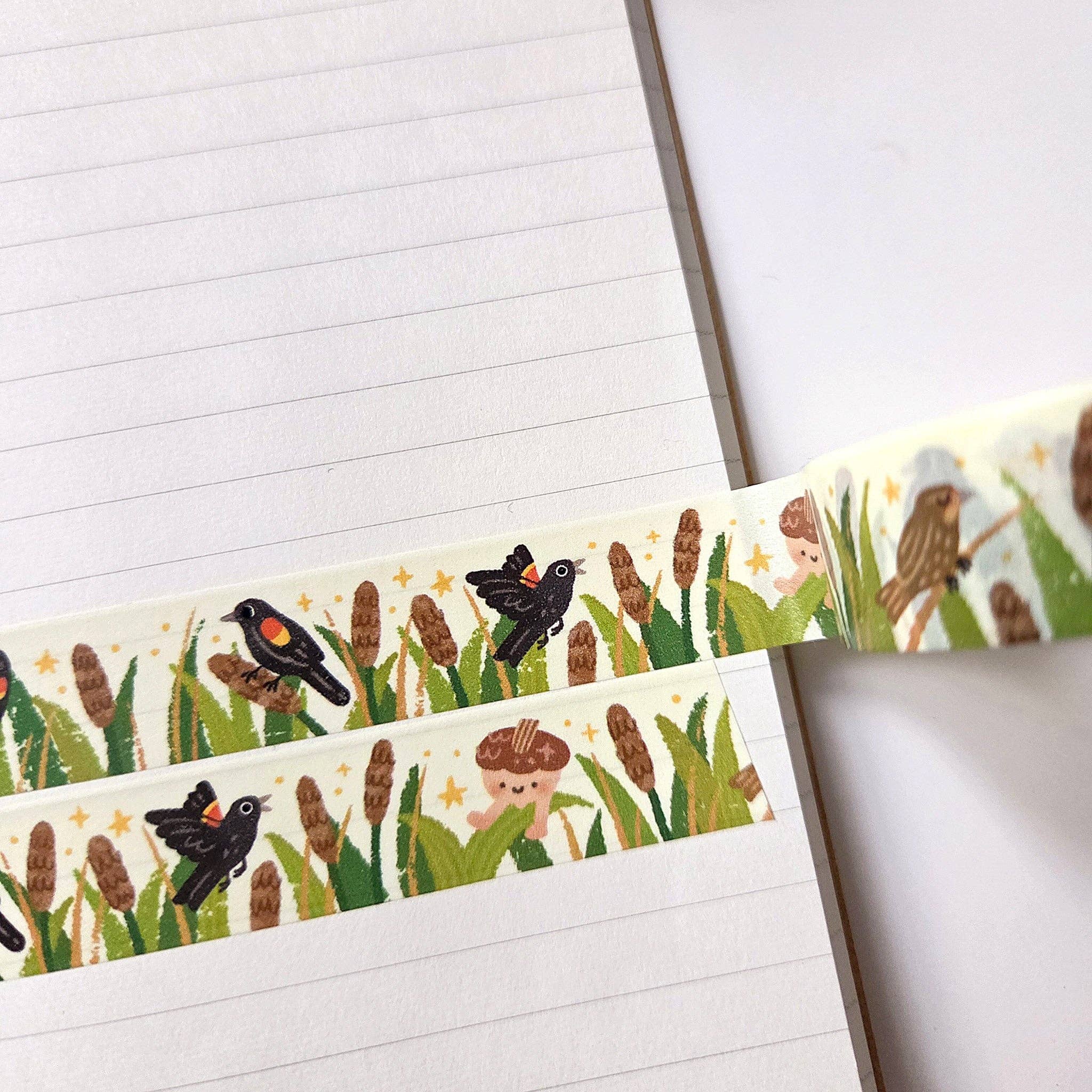 Ruban Décoratif 'Red Wing Black Birds'