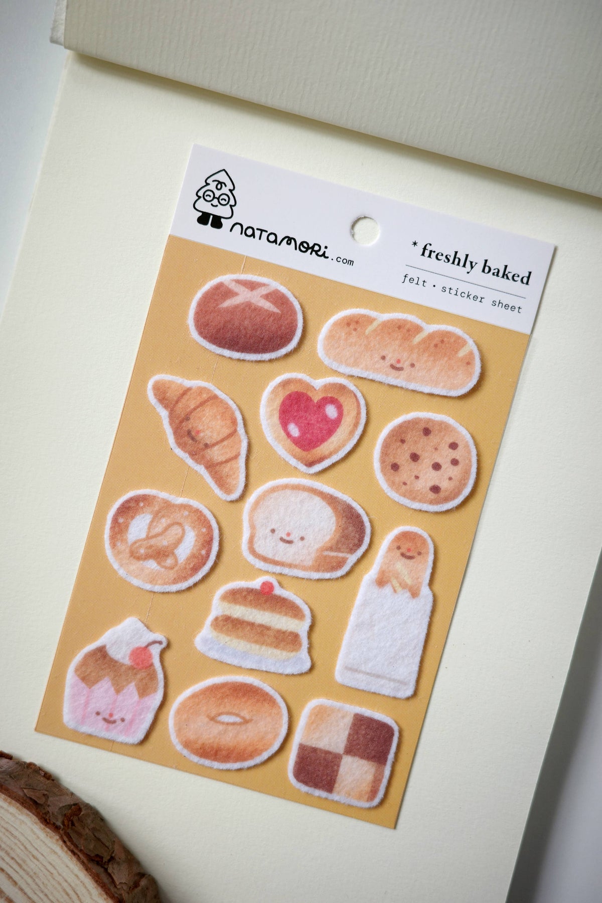 Freshly baked - felt sticker sheet