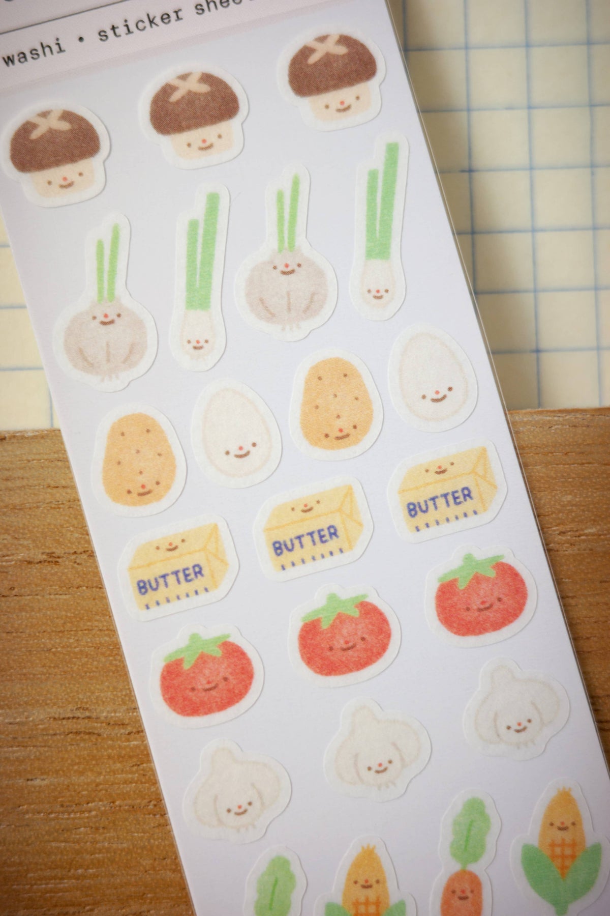Cooking staples - washi sticker sheet