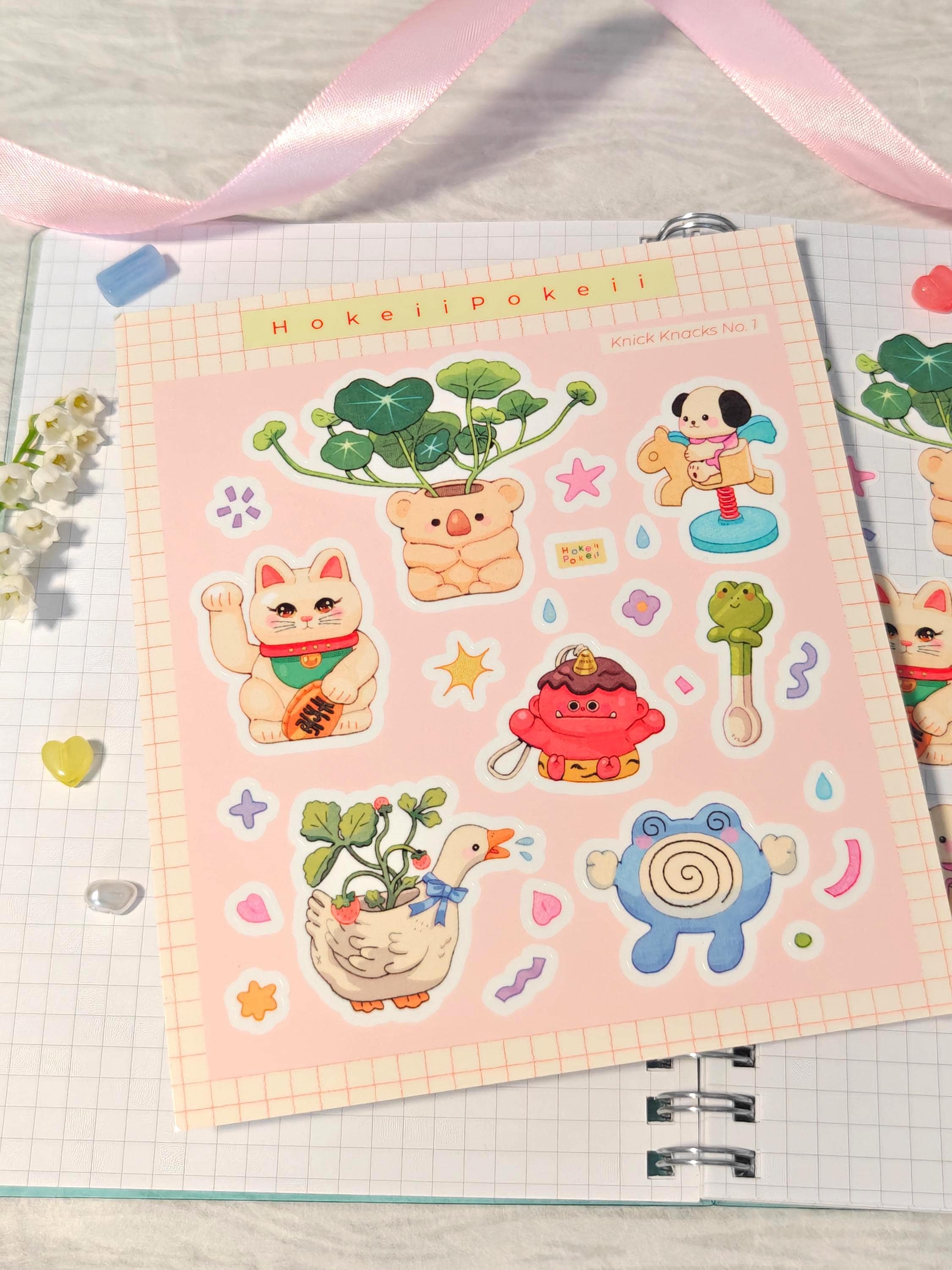 Feuille D'Autocollants Transparent 'Knick Knacks'