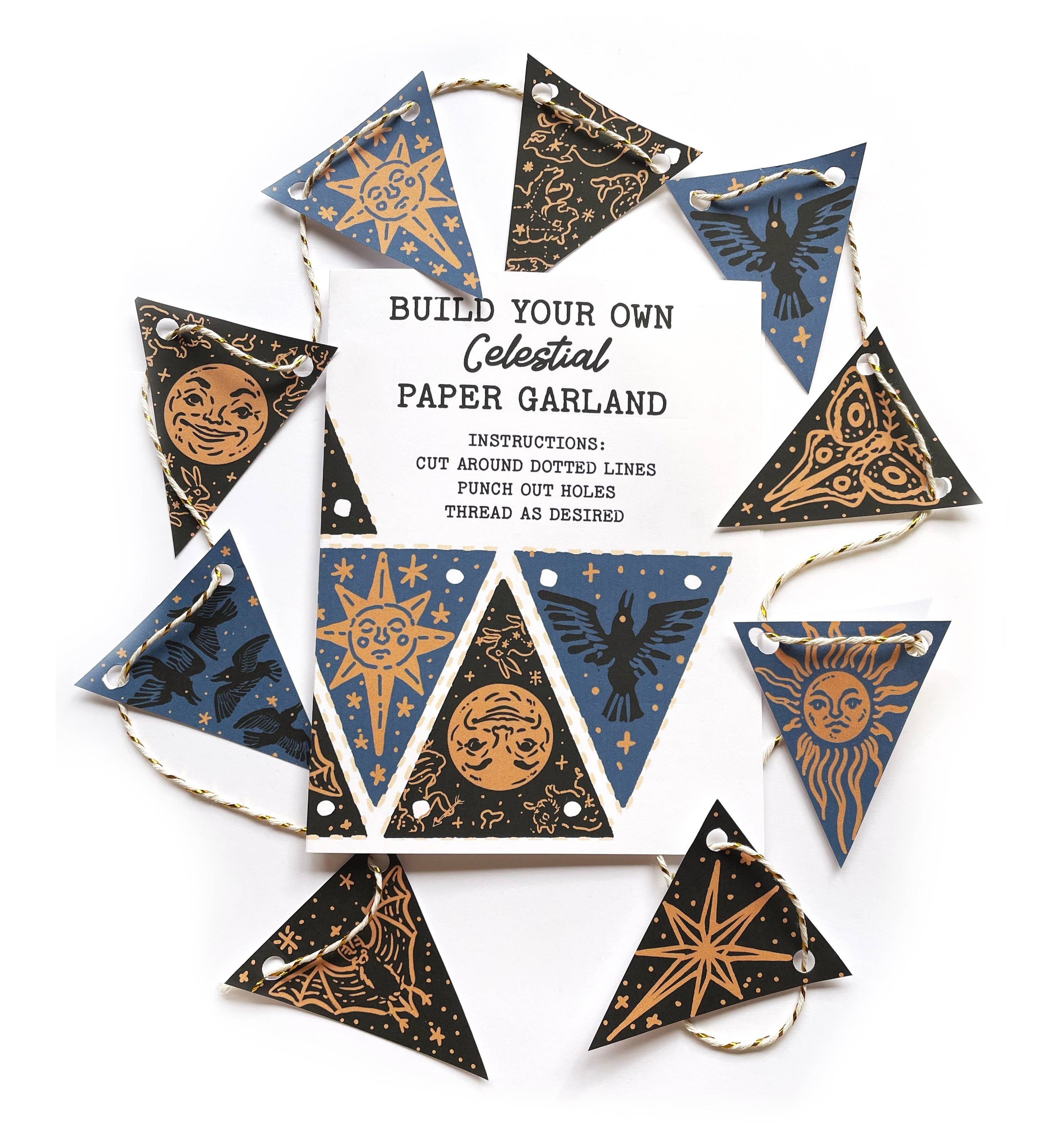 Guirlande en Papier à Construire - 'Celestial'