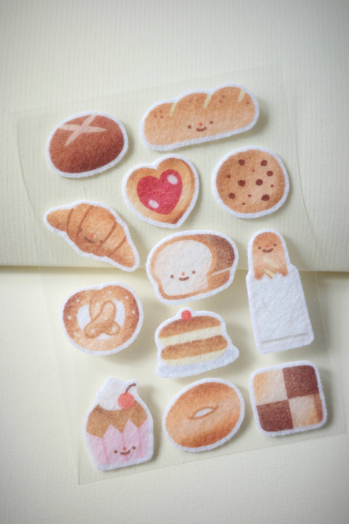 Freshly baked - felt sticker sheet