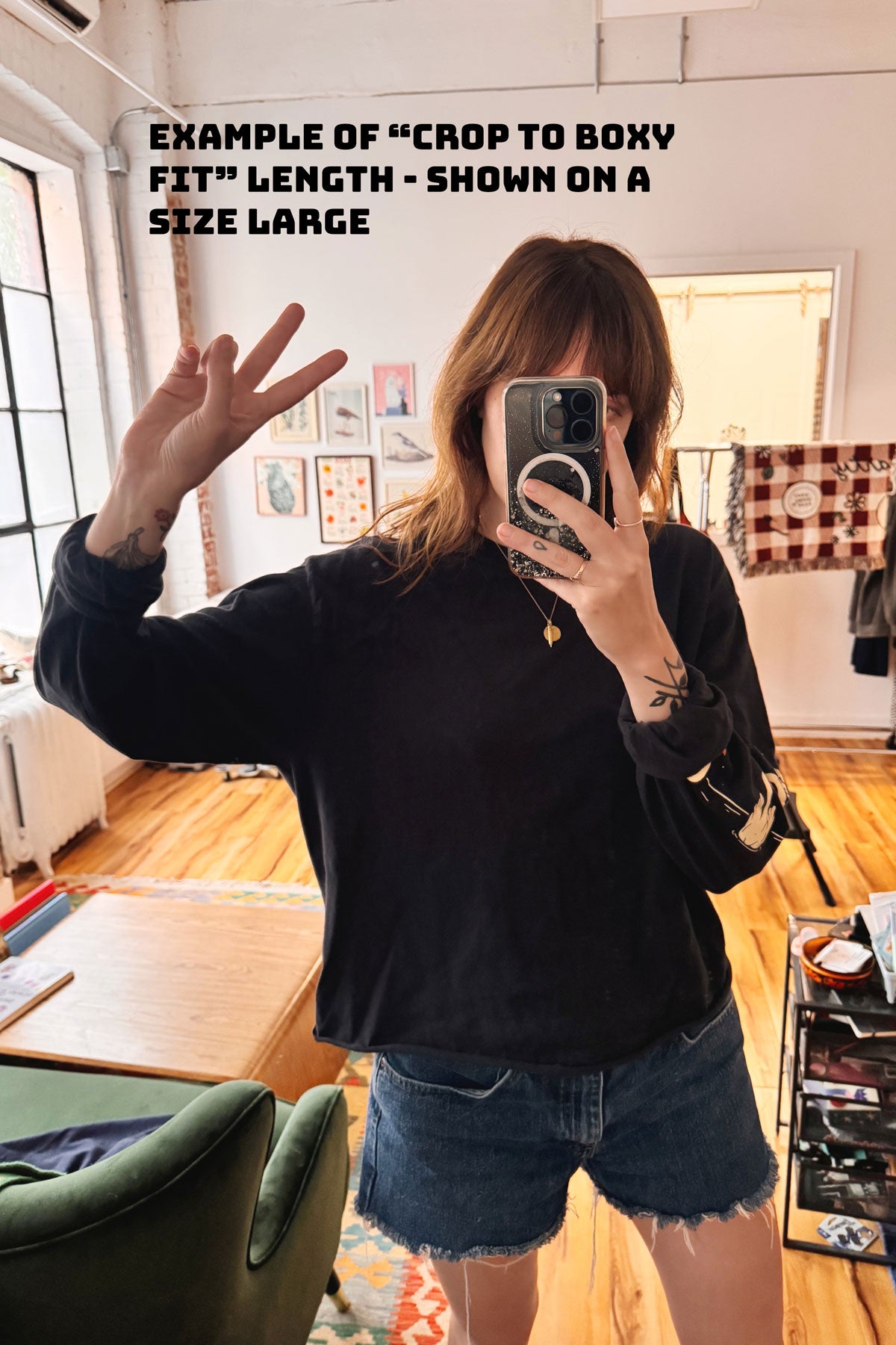 Folk Flowers Long Sleeve Tee