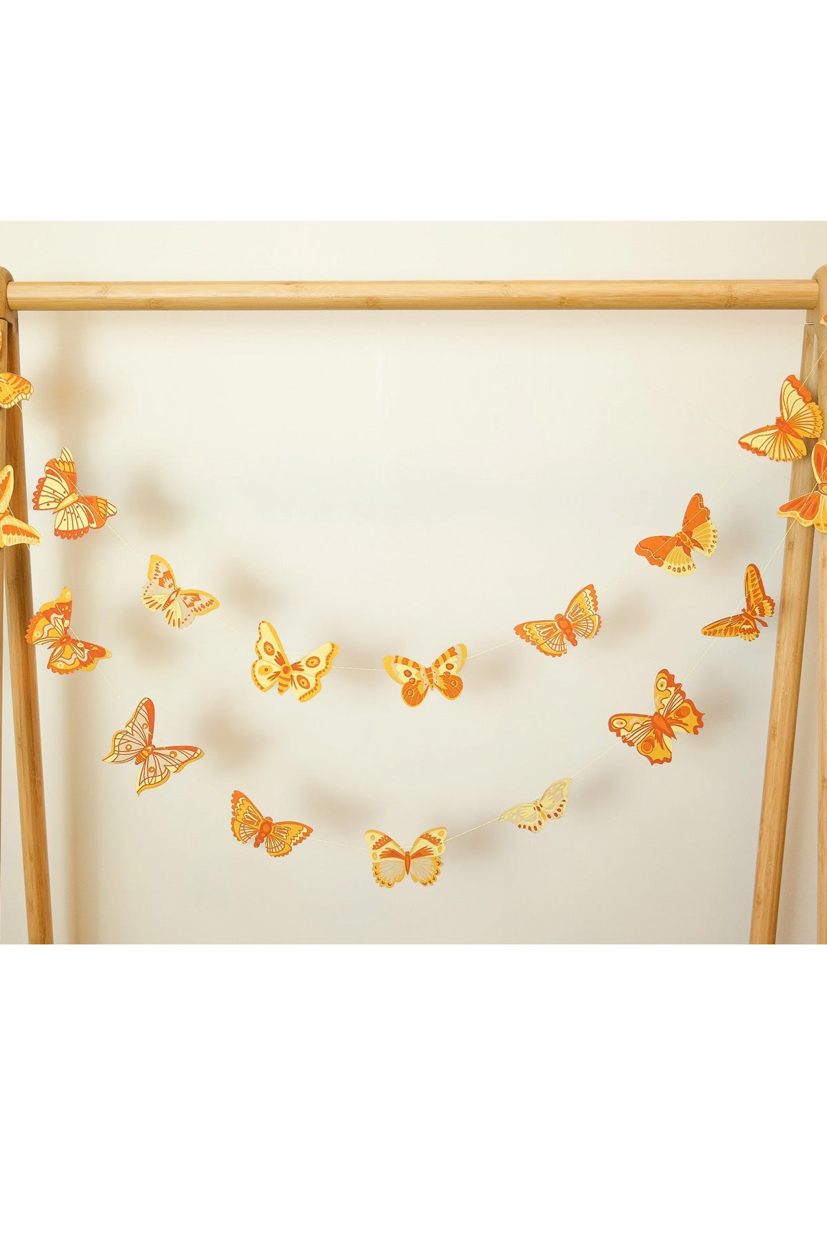British Butterflies Screen Printed and Sewn Garland
