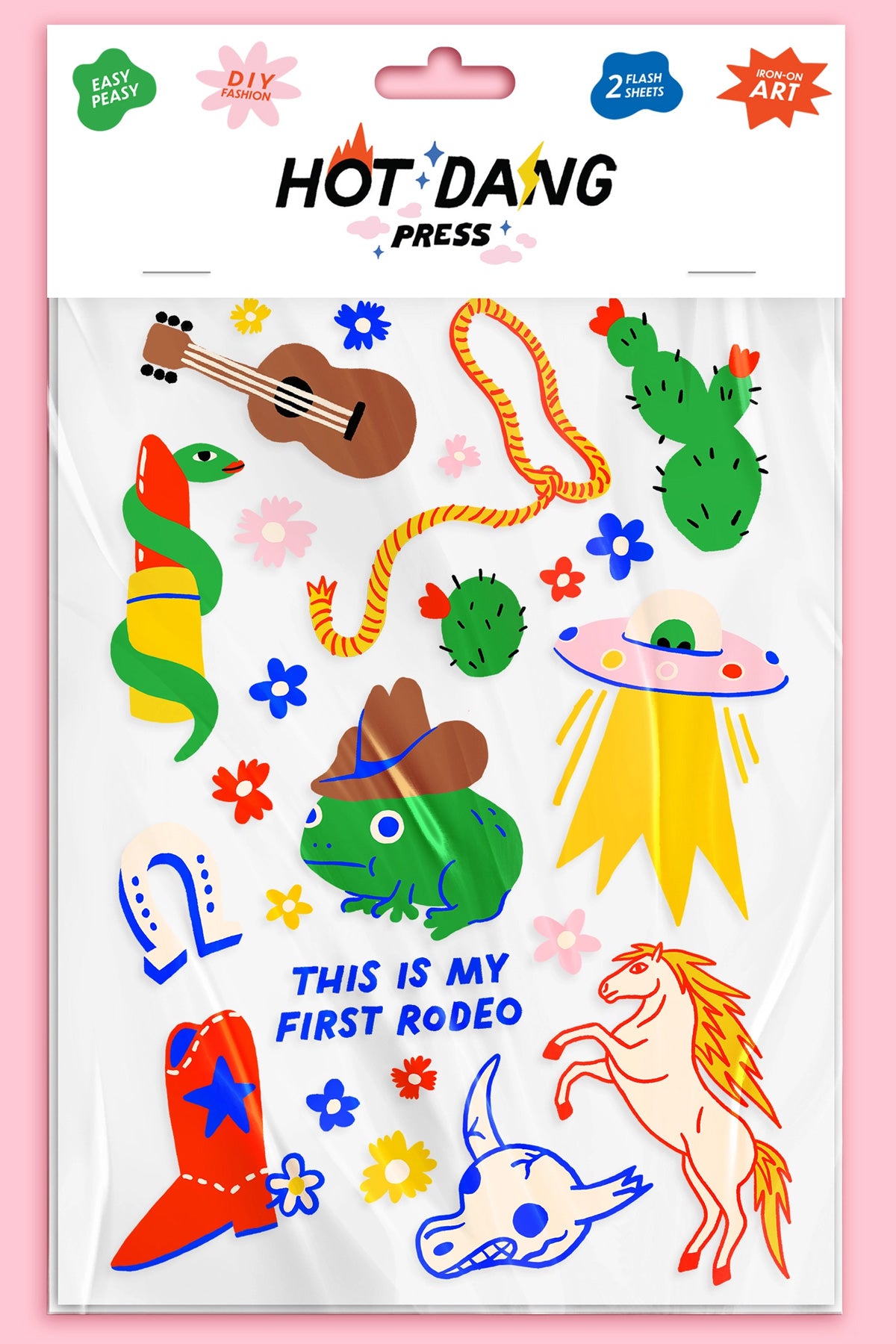 Hot Dang Press Iron-On Art Sheets