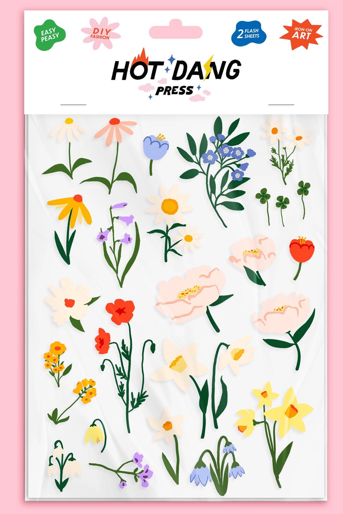 Hot Dang Press Iron-On Art Sheets