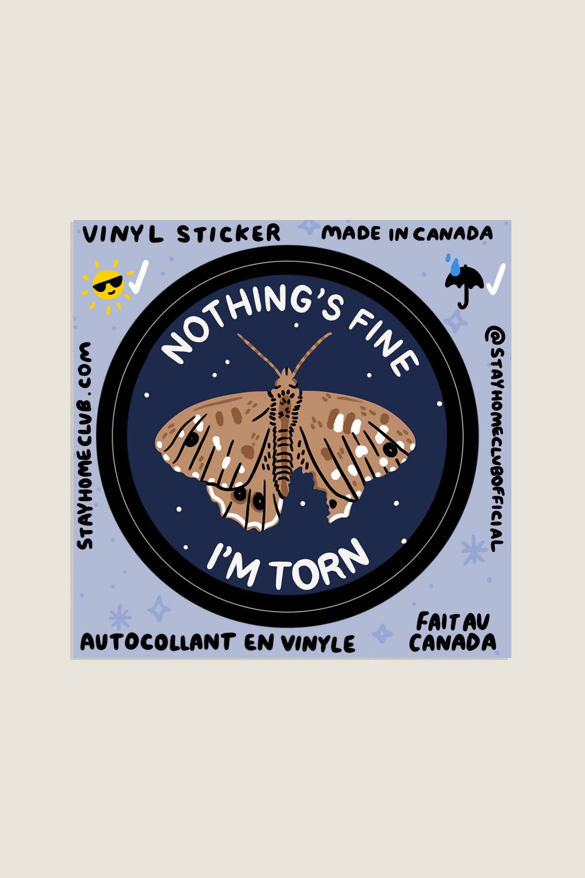 I'm Torn Vinyl Sticker