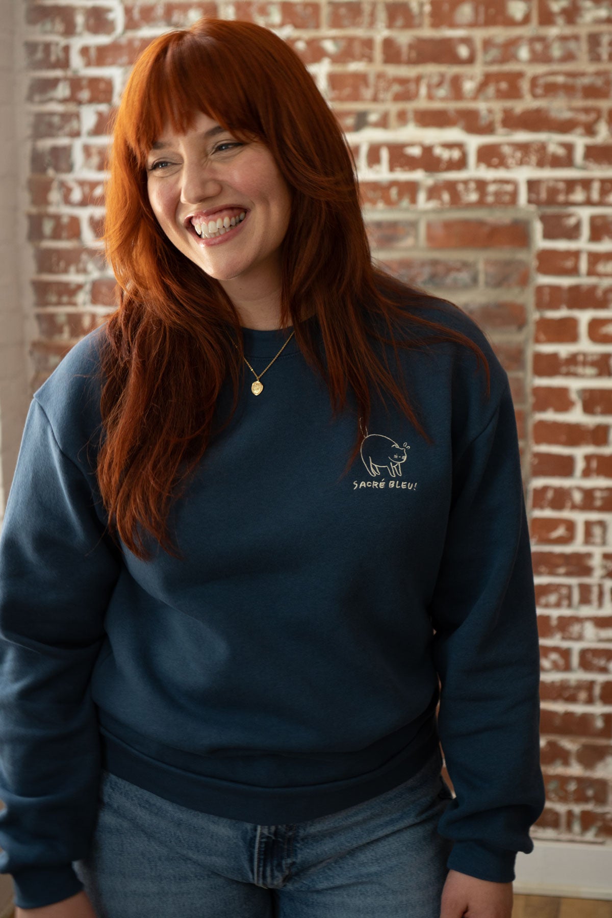 Sacré Bleu Embroidered Sweatshirt
