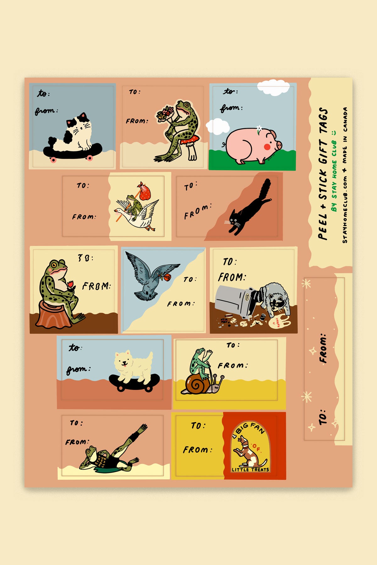 SHC Creatures - Gift Label Sheet