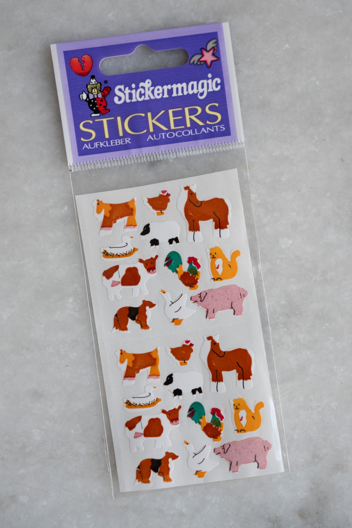 Vintage Sticker Strips - Micro Critters