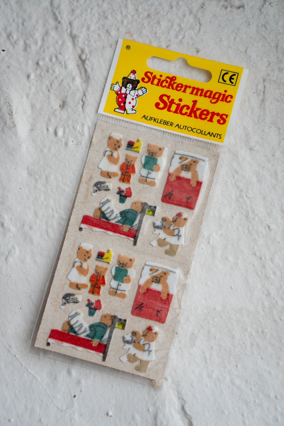 Vintage Sticker Strips - Teddy Bear World