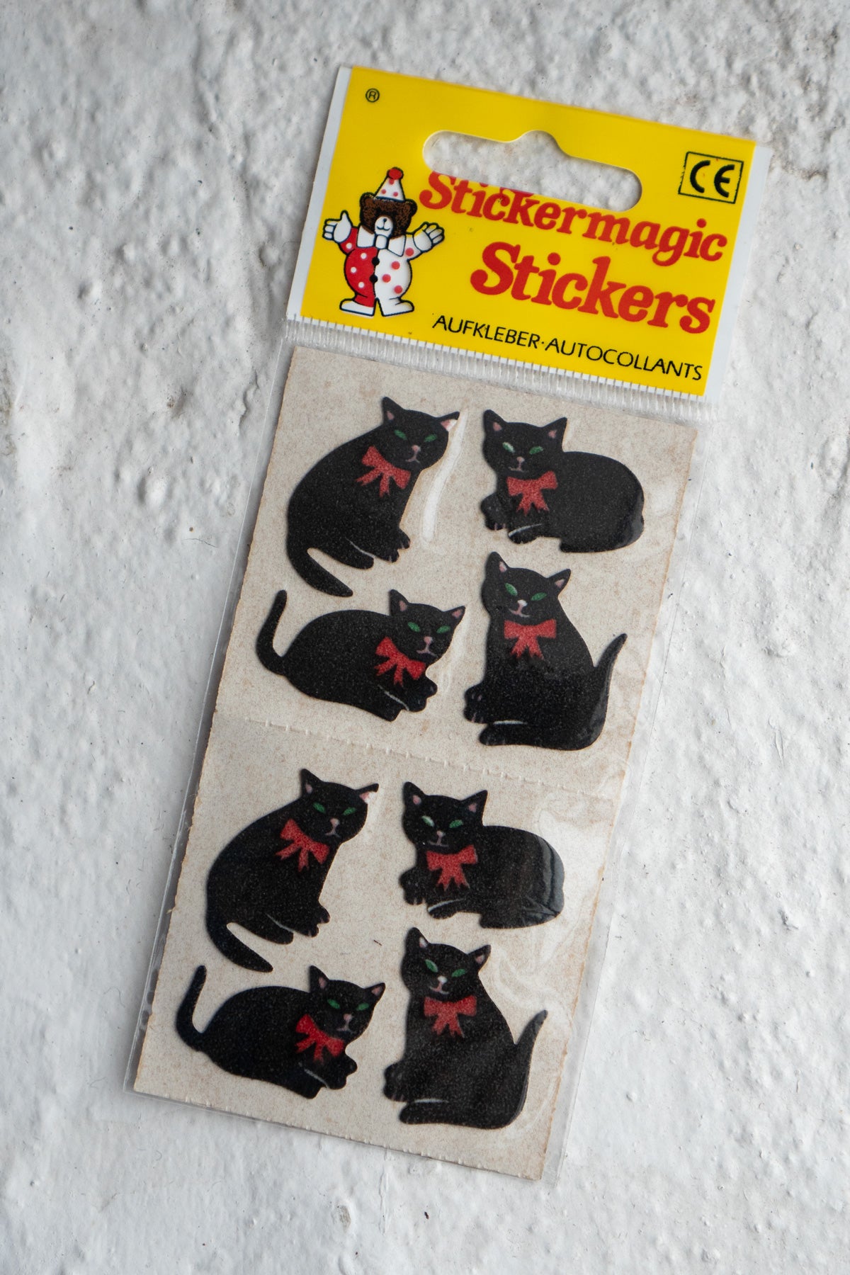 Vintage Sticker Strips - Cats