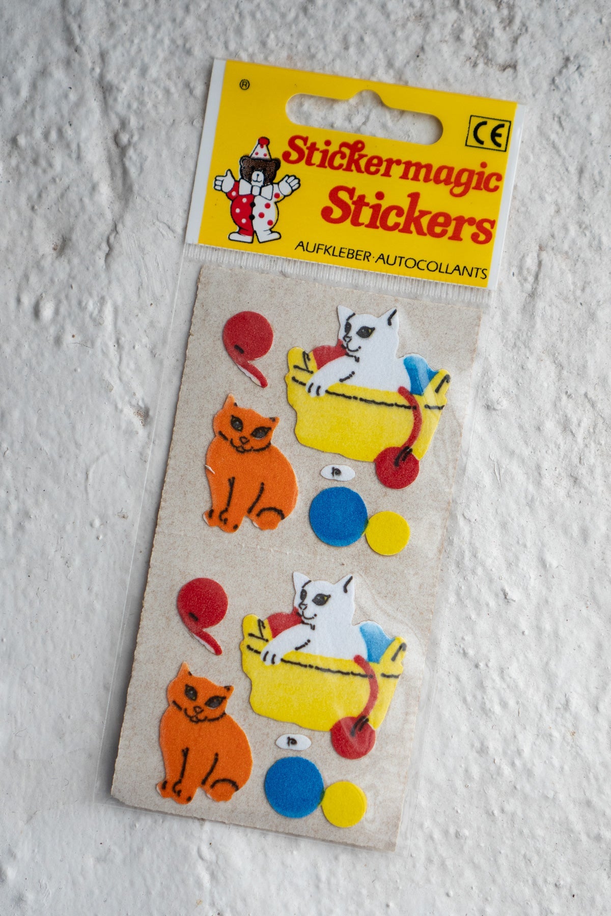 Vintage Sticker Strips - Cats