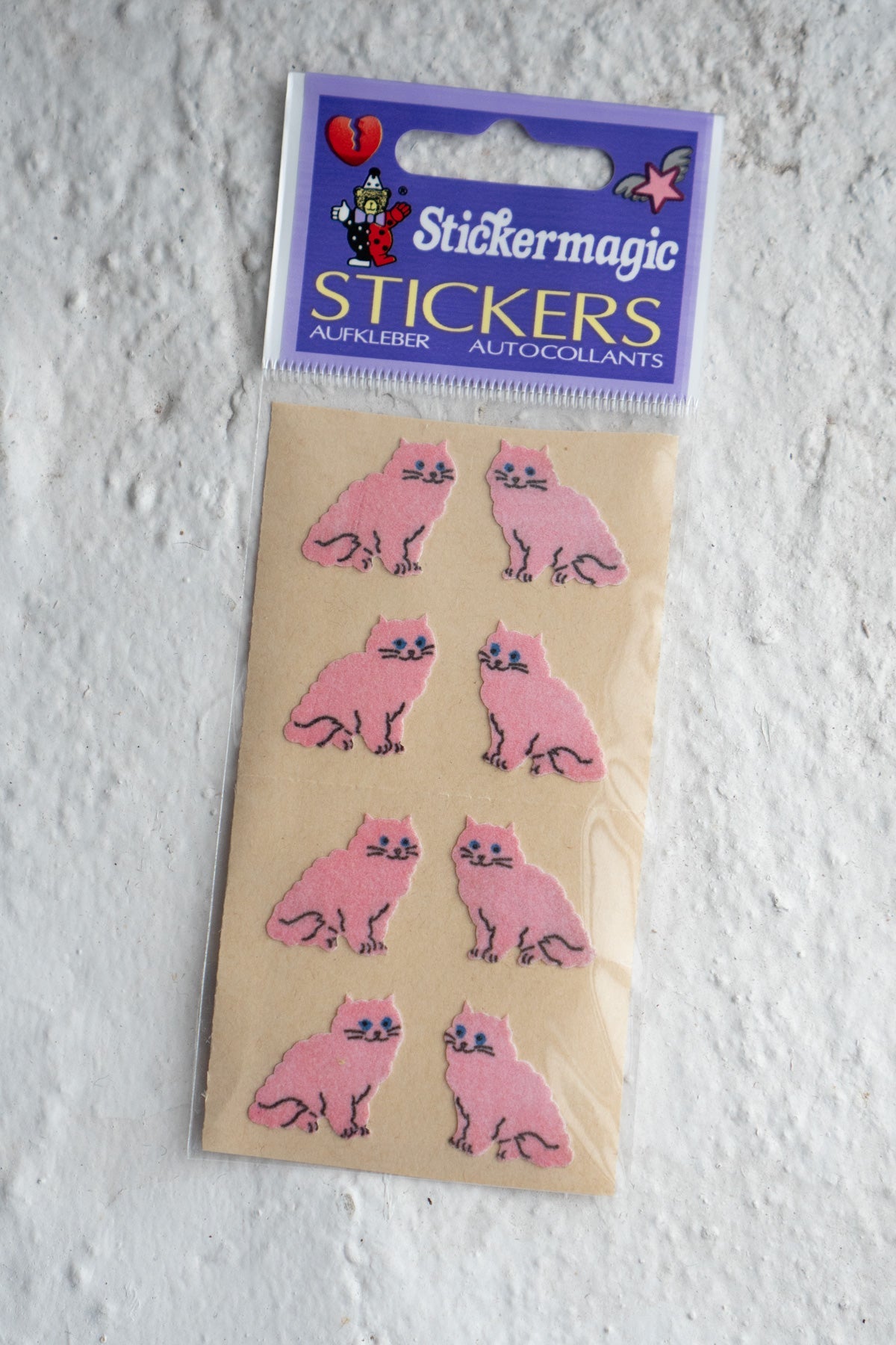Vintage Sticker Strips - Cats