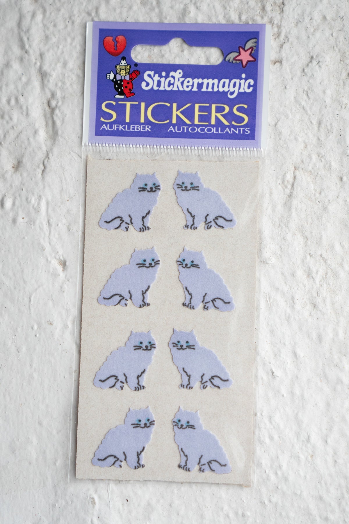 Vintage Sticker Strips - Cats