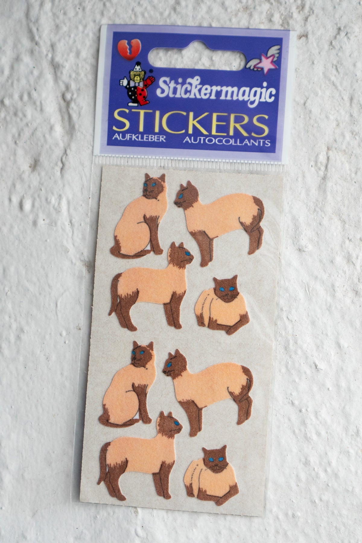 Vintage Sticker Strips - Cats