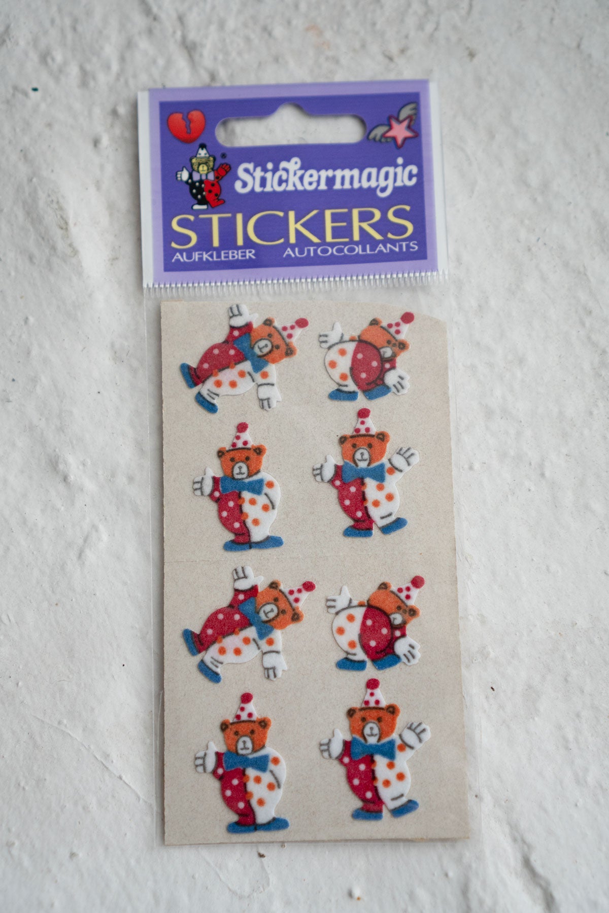 Vintage Sticker Strips - Teddy Bear World