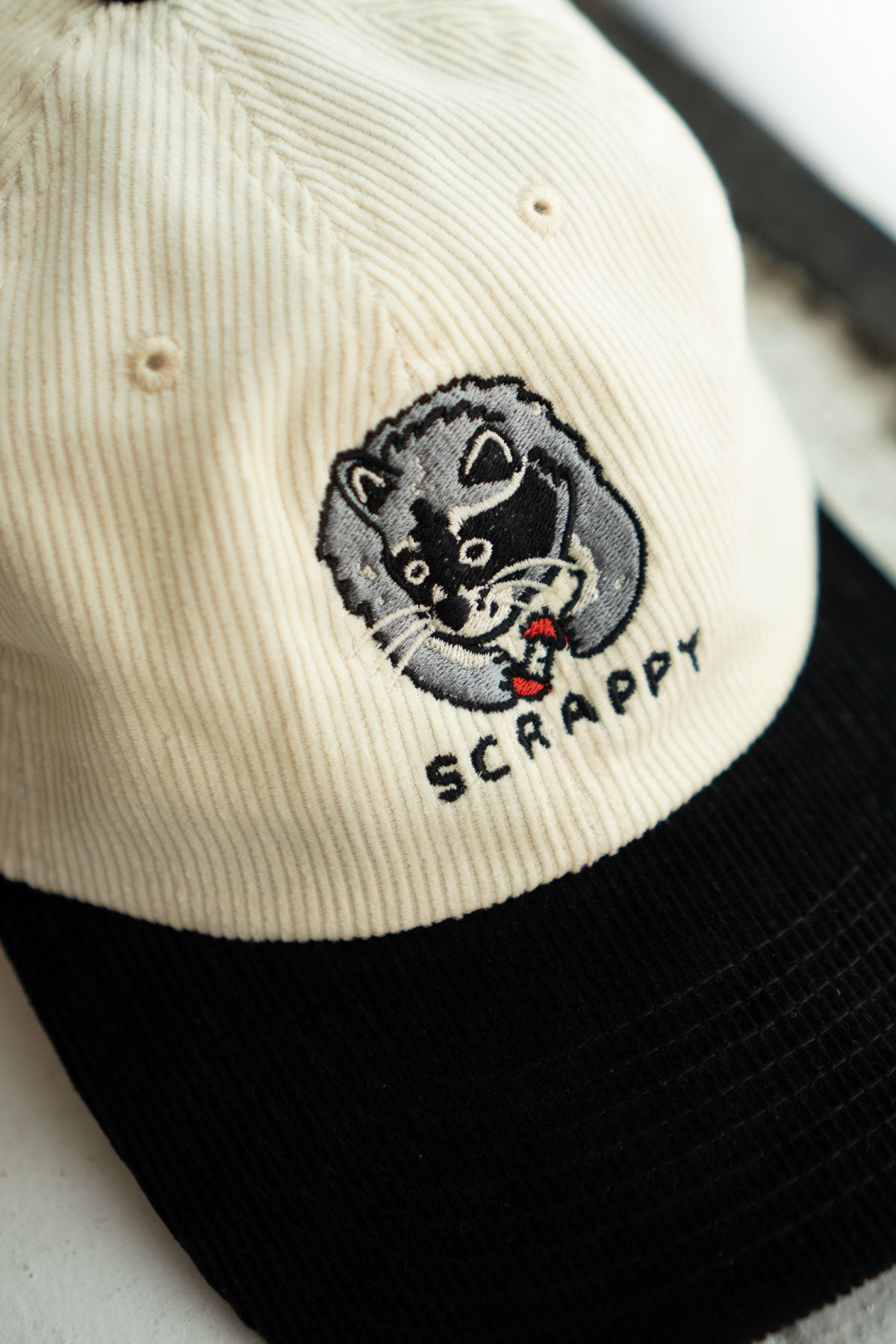 Scrappy Two-Tone Corduroy Dad Hat