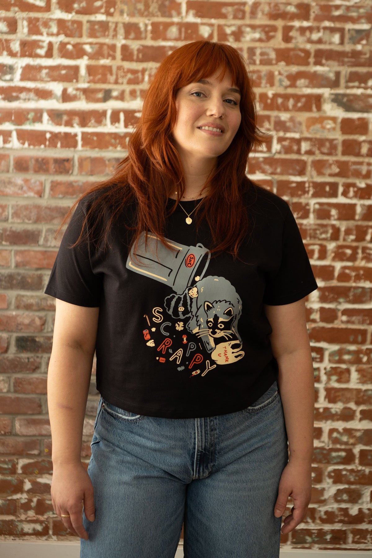 Scrappy Raccoon Boxy Tee