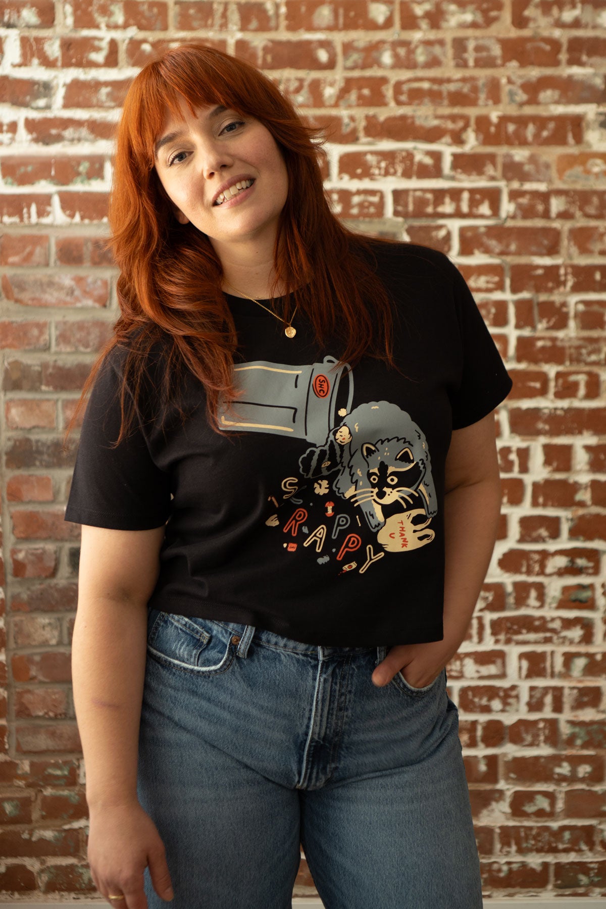 Scrappy Raccoon Boxy Tee