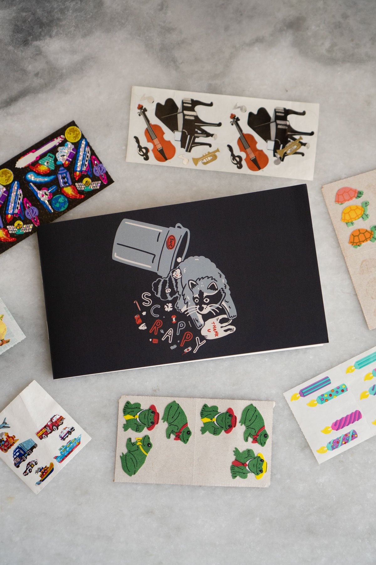 Scrappy Raccoon - Pocket Sticker Book