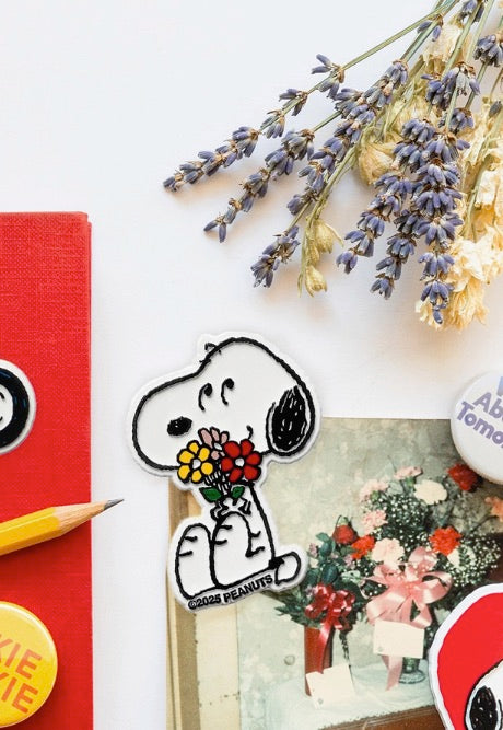Snoopy Flower Bouquet Magnet