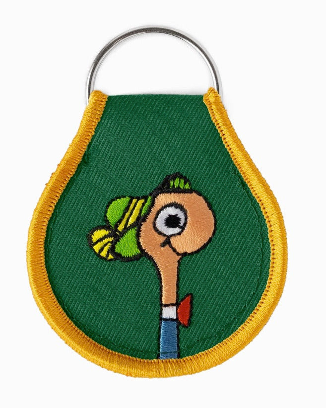 Lowly Worm Patch Keychain