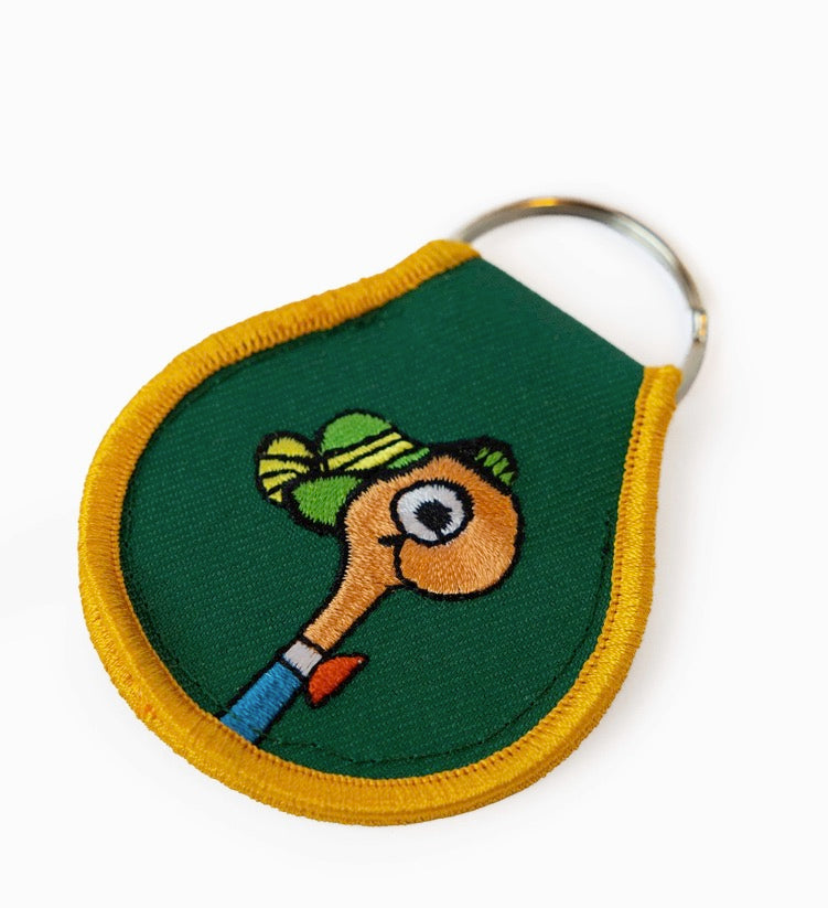 Lowly Worm Patch Keychain