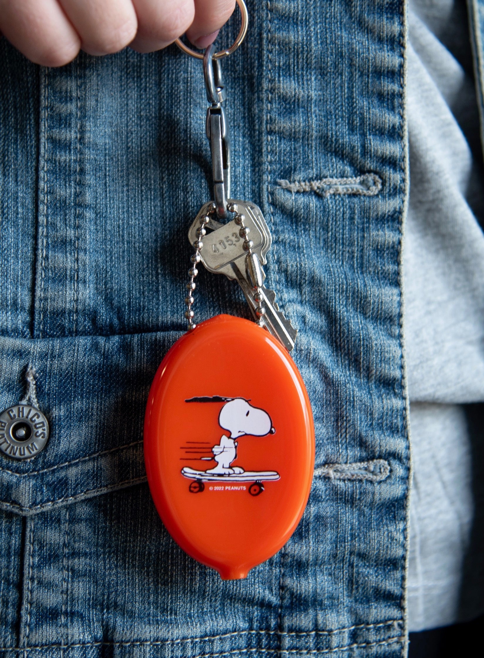 Snoopy Skateboard Coin Pouch
