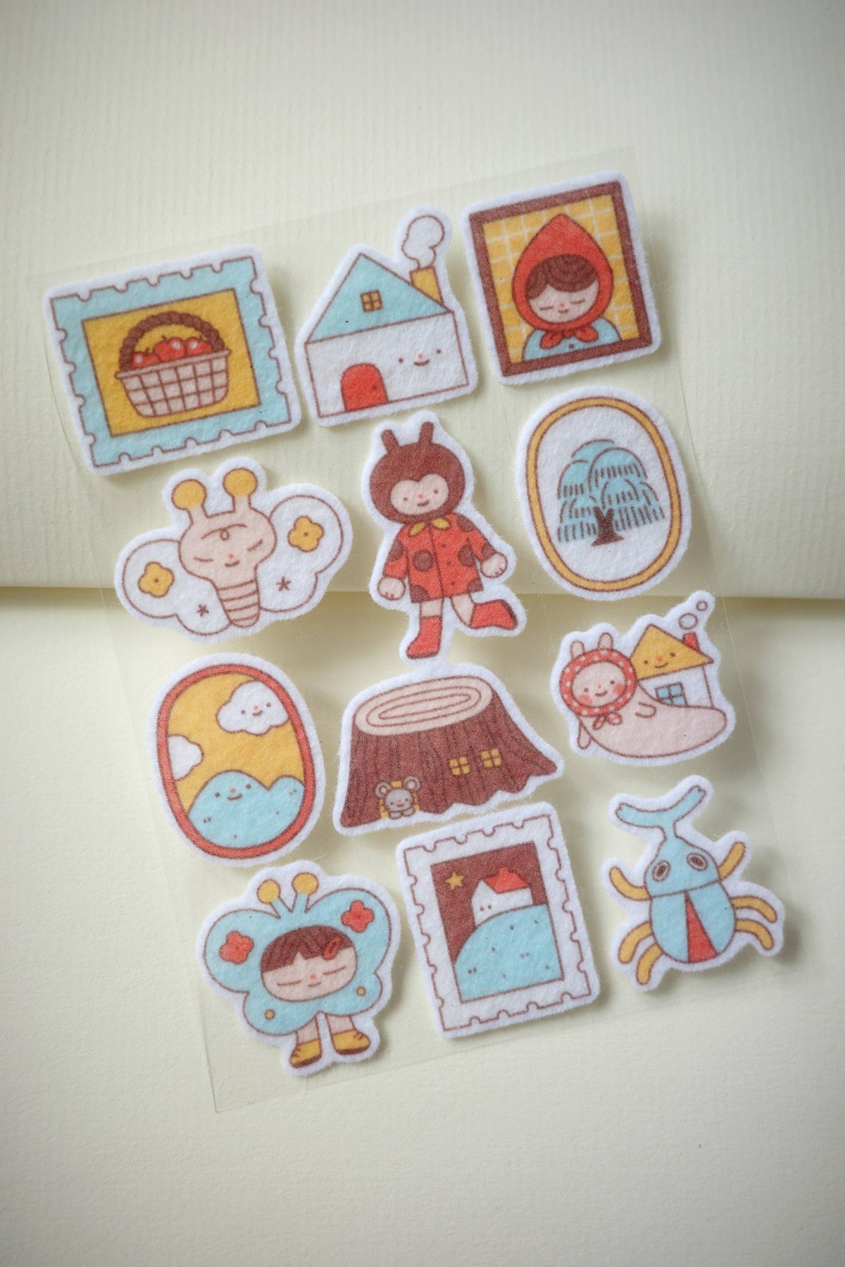 Fairy woods - felt sticker sheet