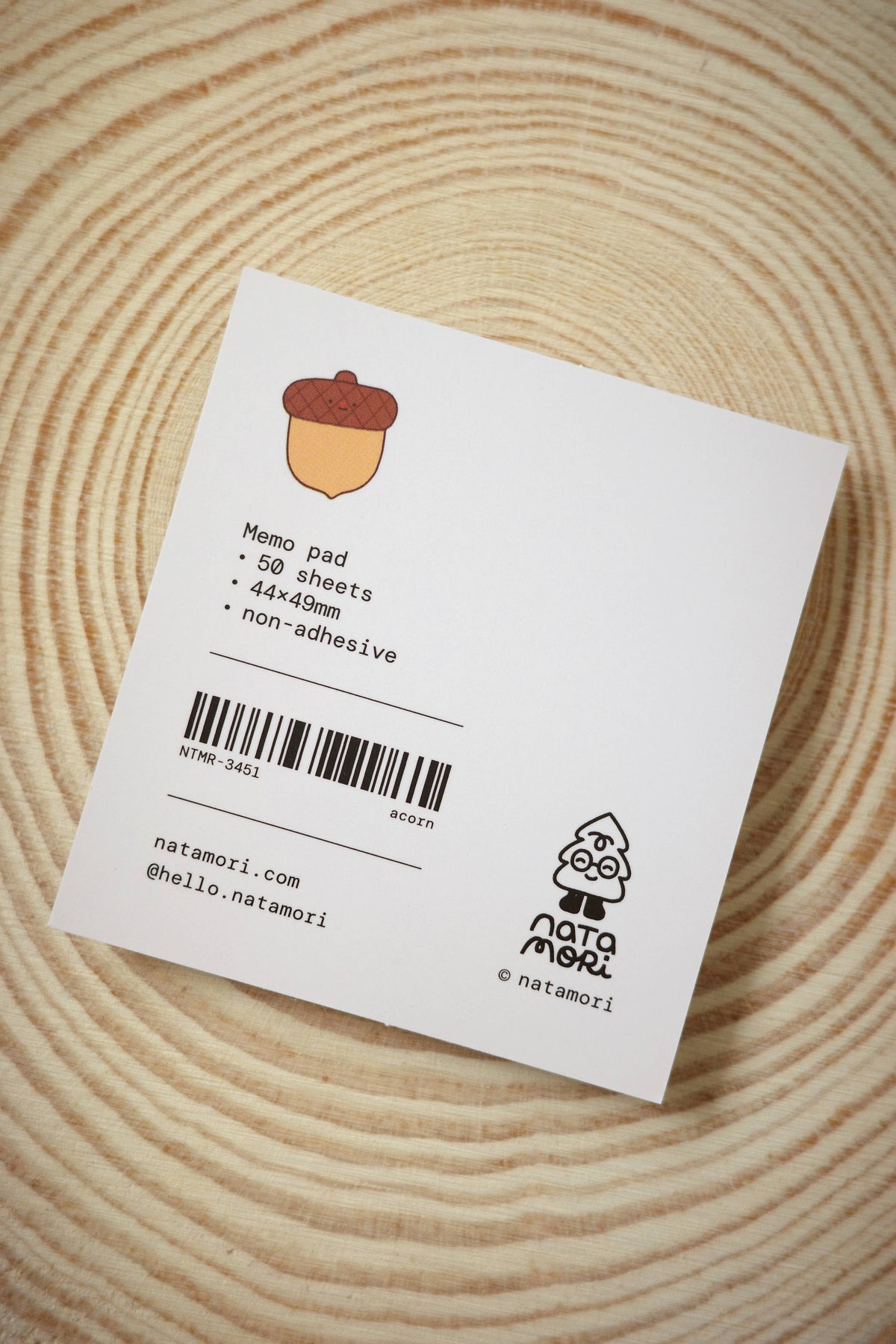 Tout Petit Bloc Notes - 'Acorn'