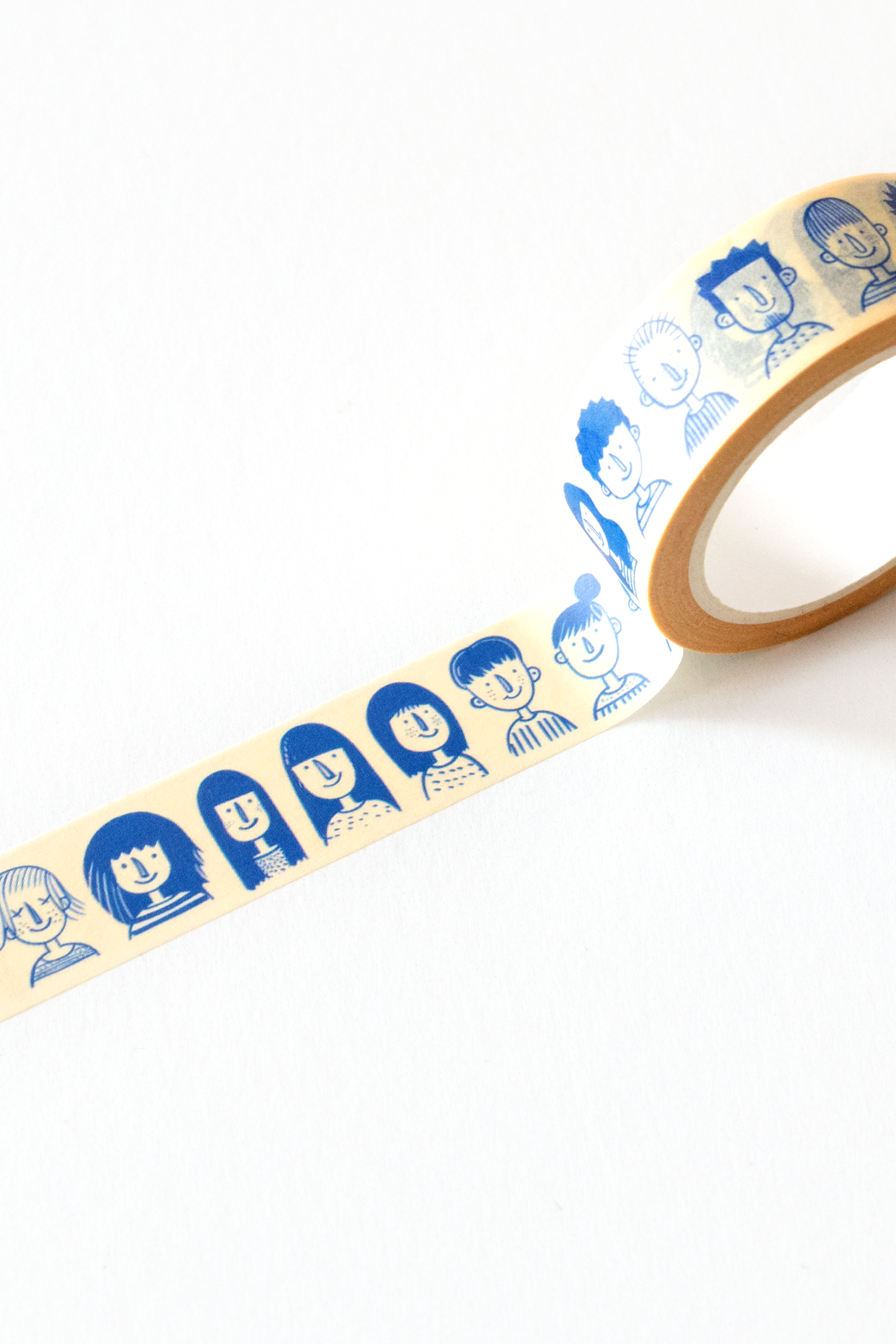 Illustrated Faces Washi Tape