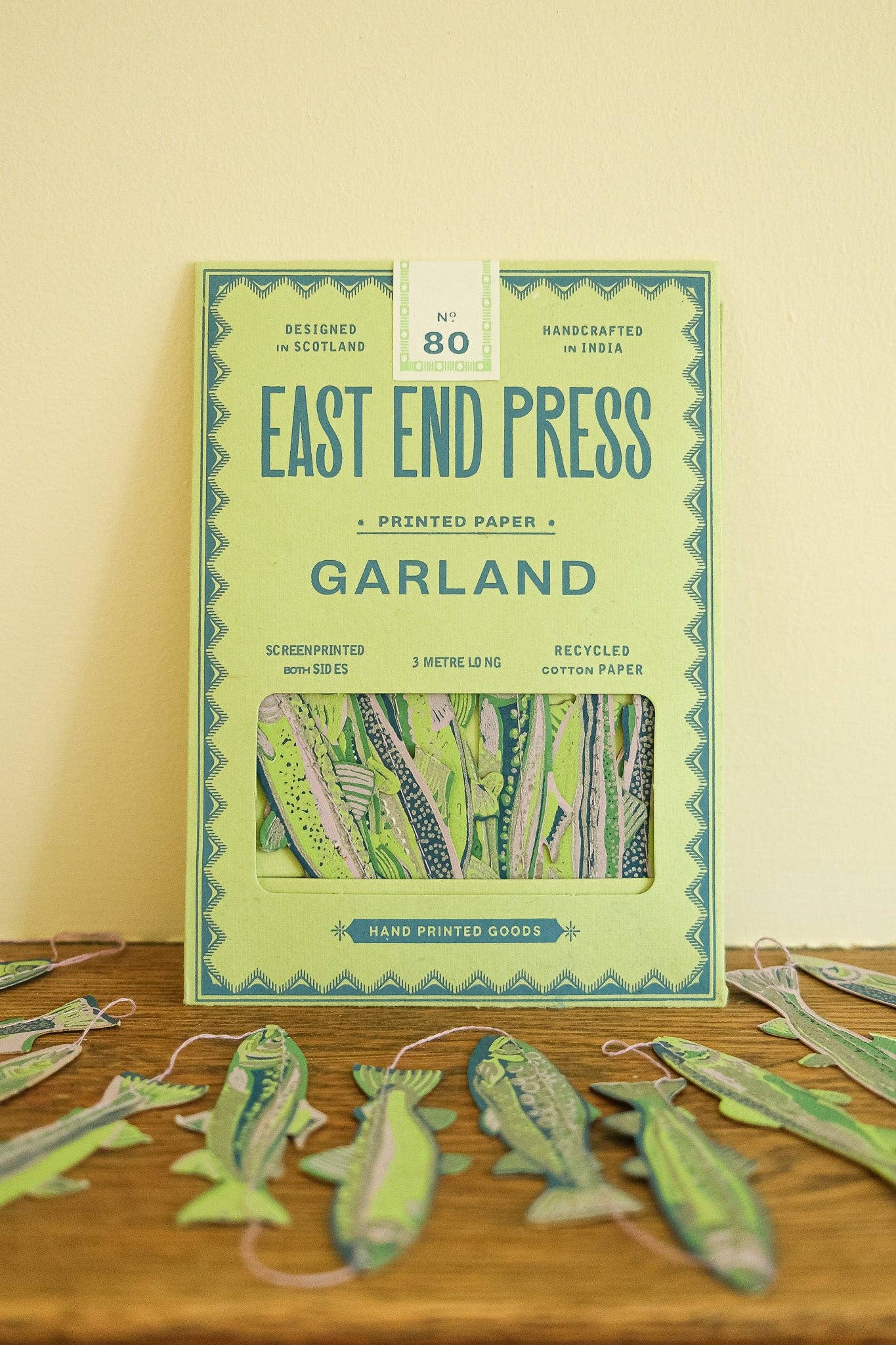 Tasty Anchovies Screen Printed and Sewn Garland