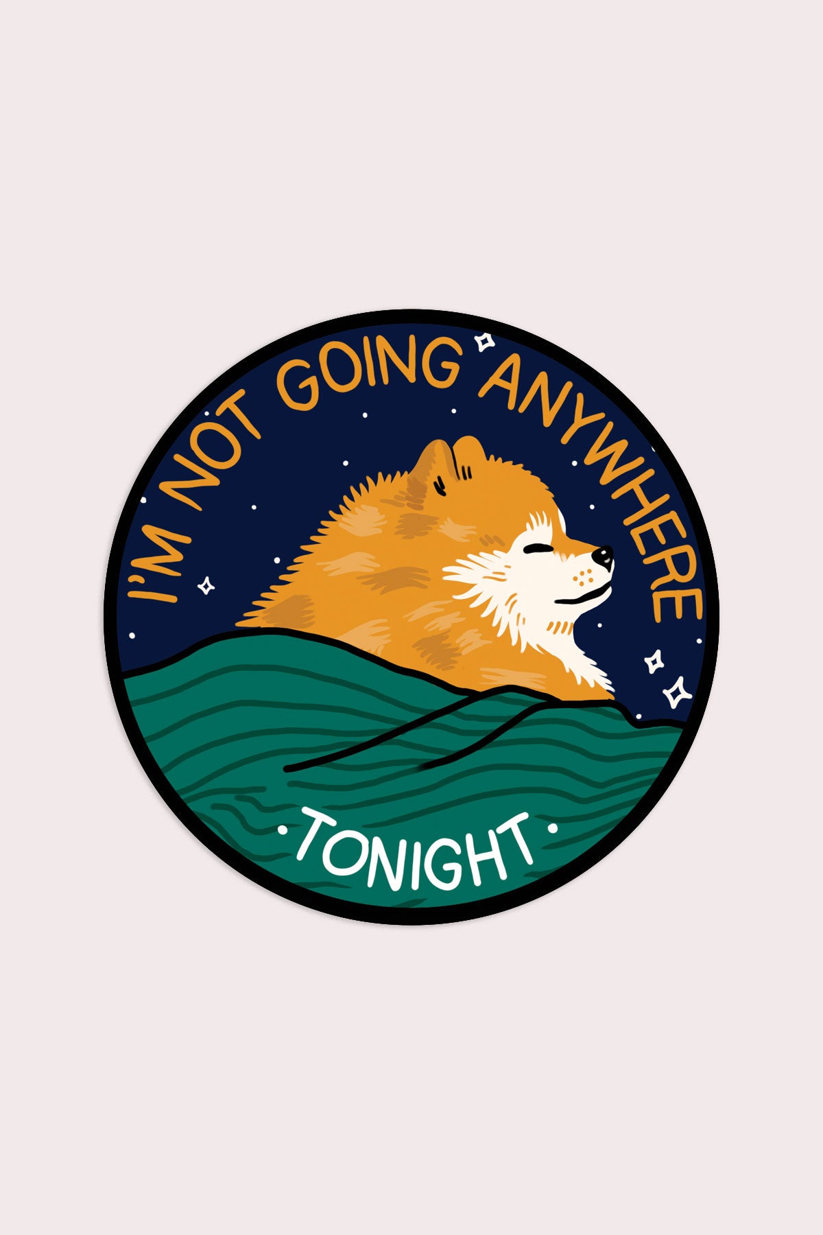 Anywhere Tonight Vinyl Sticker