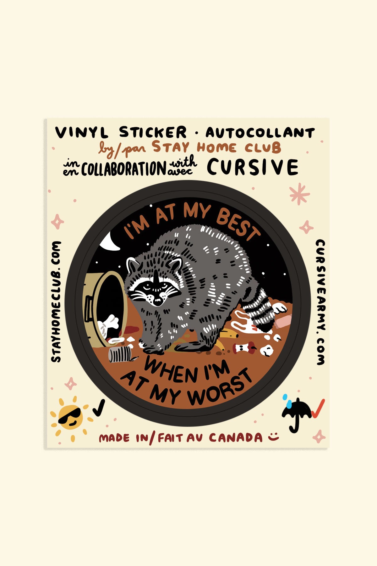 At My Best Vinyl Sticker