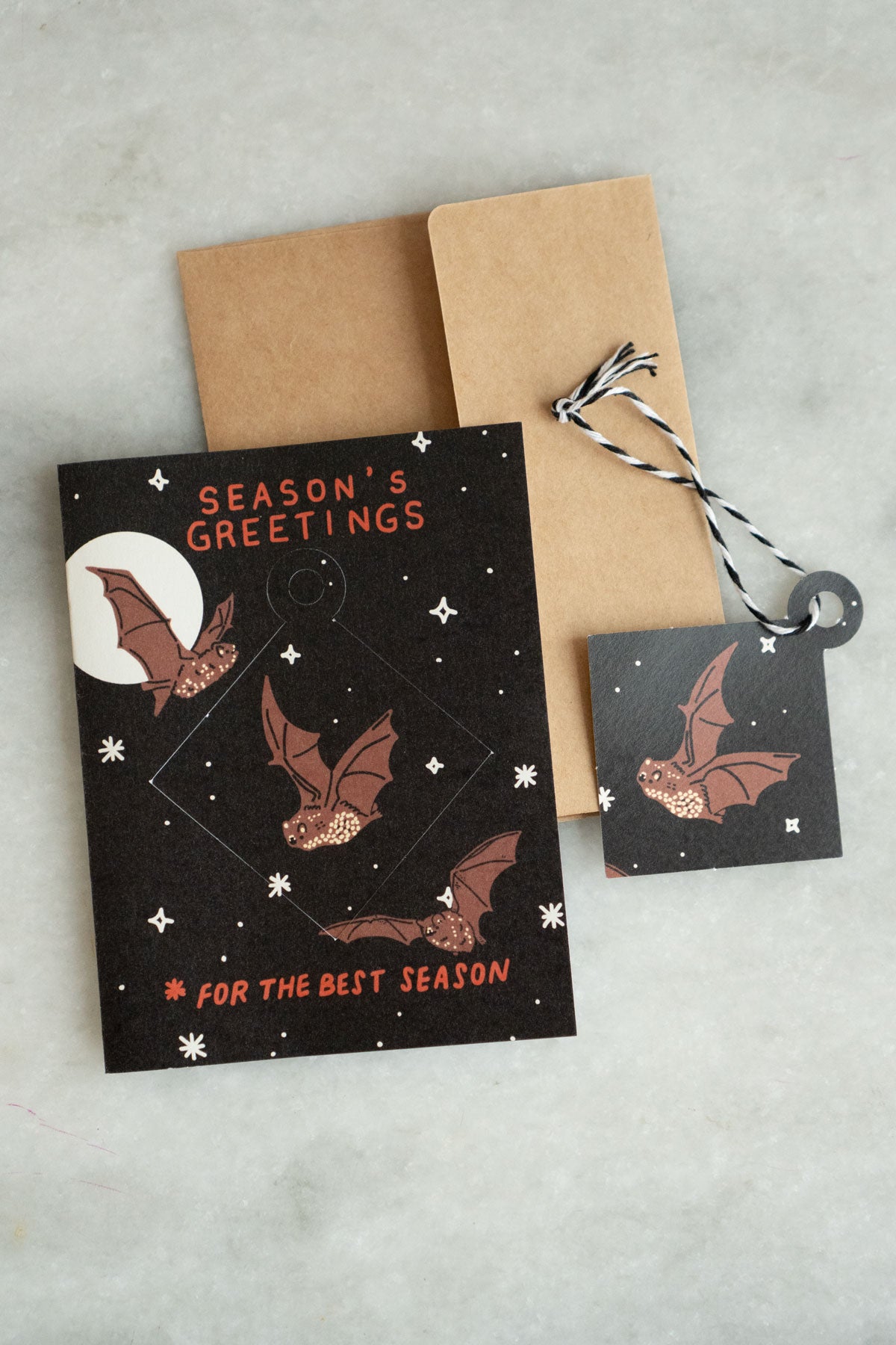 Spooky Season's Greetings - Punch-Out Ornament Card