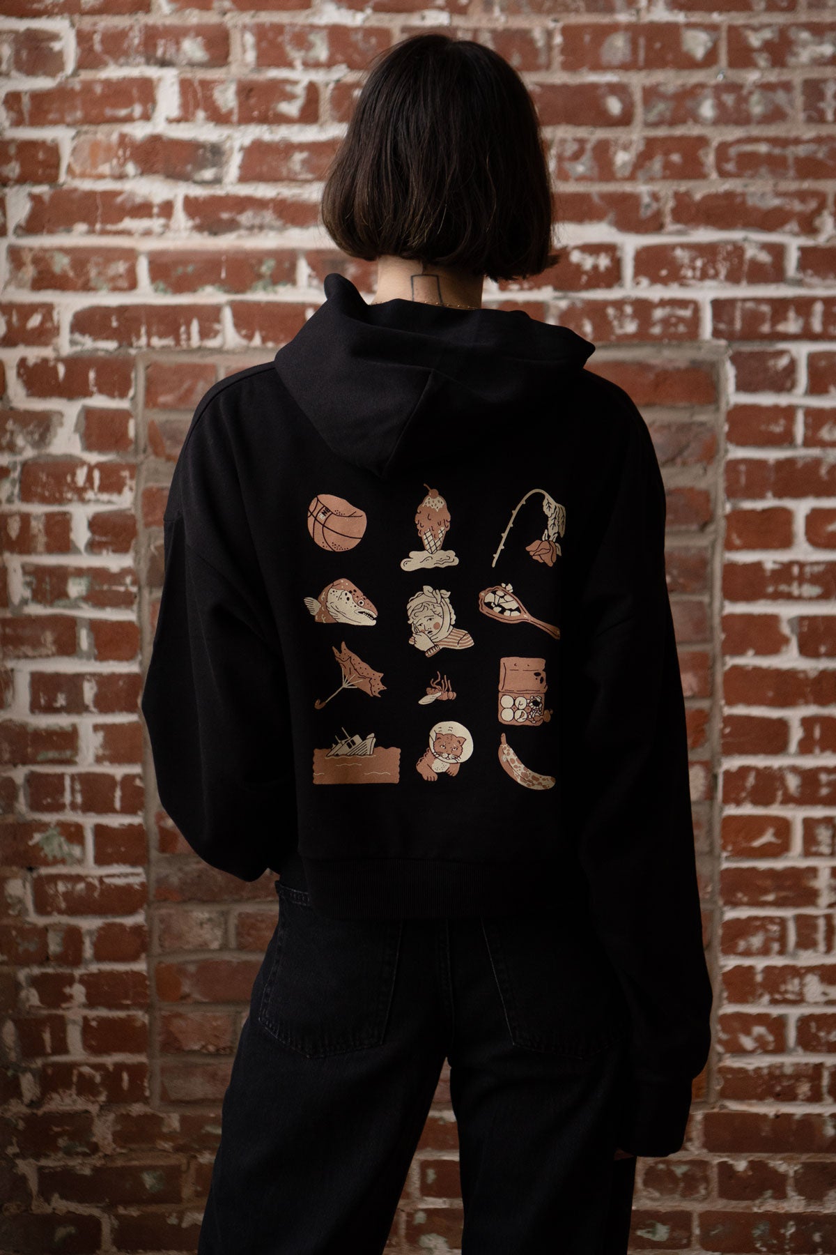 Been Better Rose Crop Hoodie