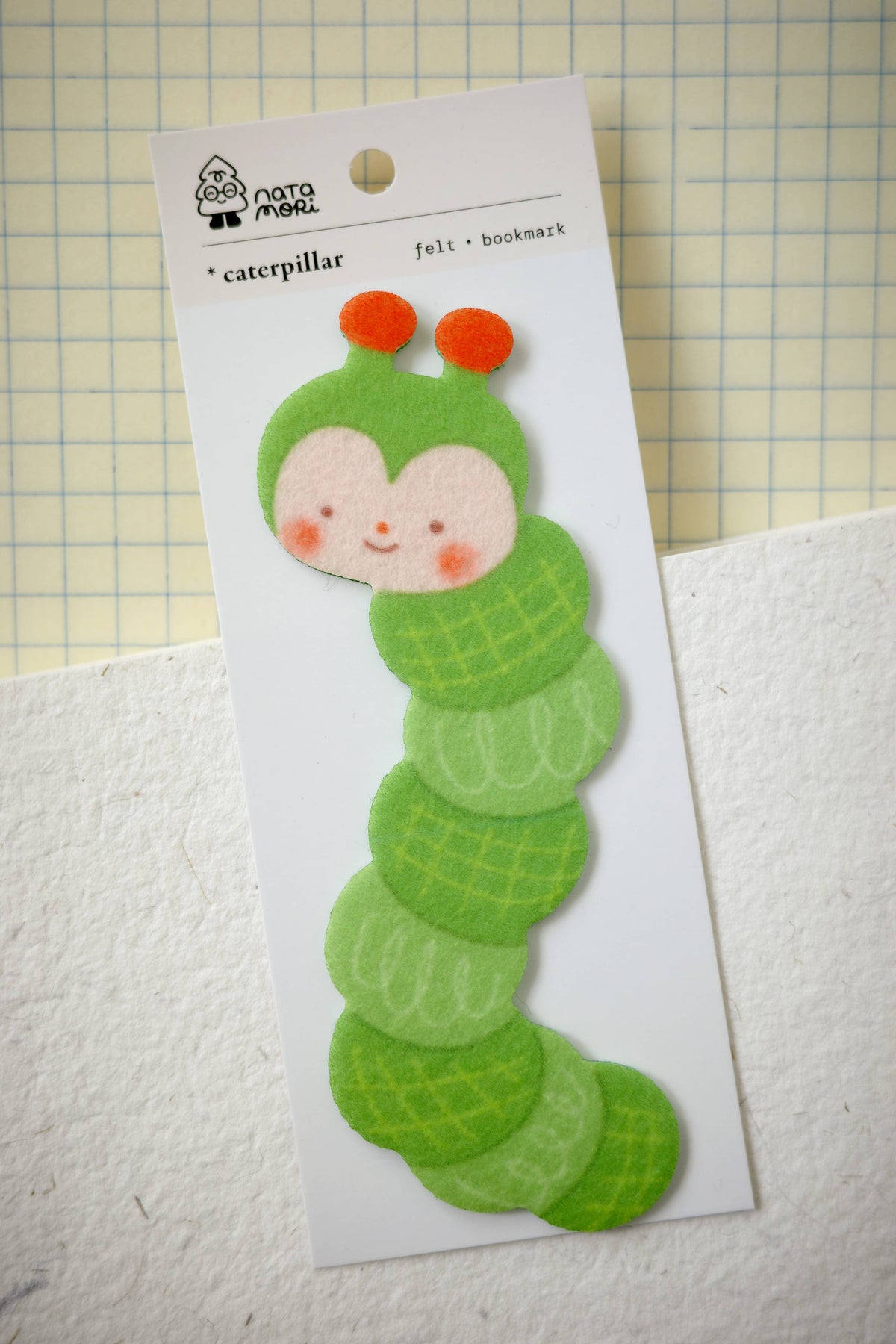 Marque-Pages en Feutre 'Caterpillar'