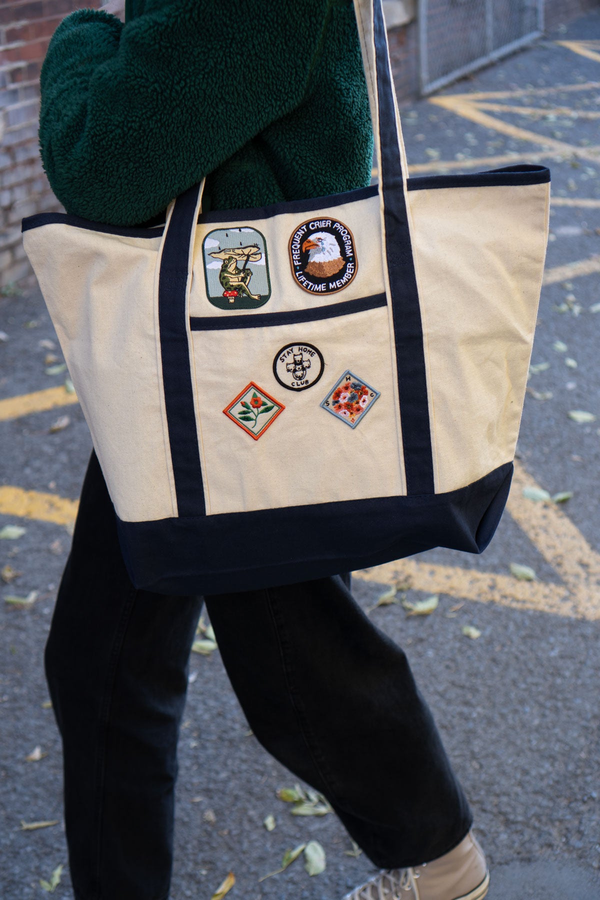 Two-Tone Biggie Tote - Pick-Your-Patch