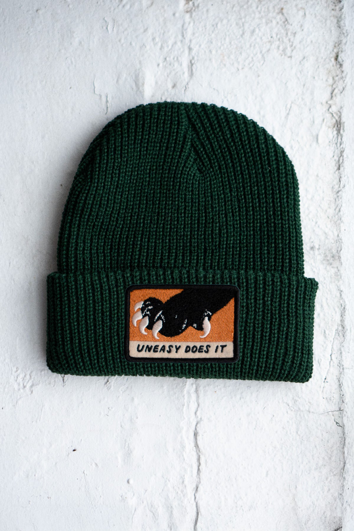 Patched Shaker Stitch Beanie - Pick Your Patch