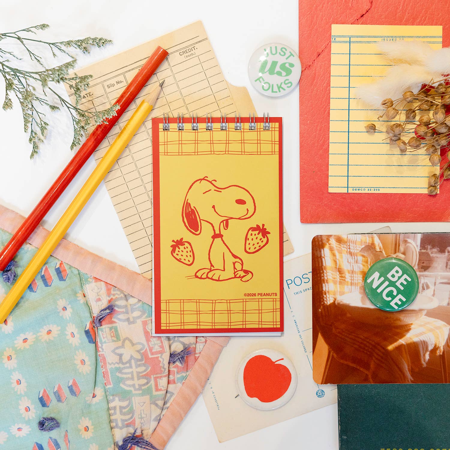 Carnet de Notes 'Snoopy Strawberry'