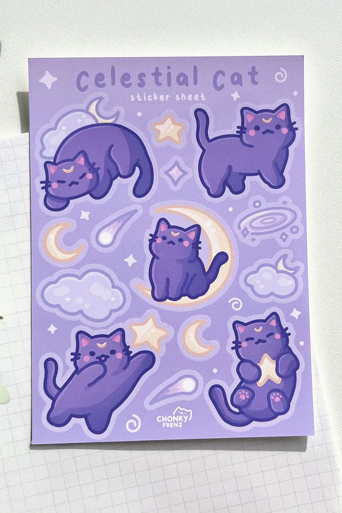 Celestial Cat - Sticker Sheet