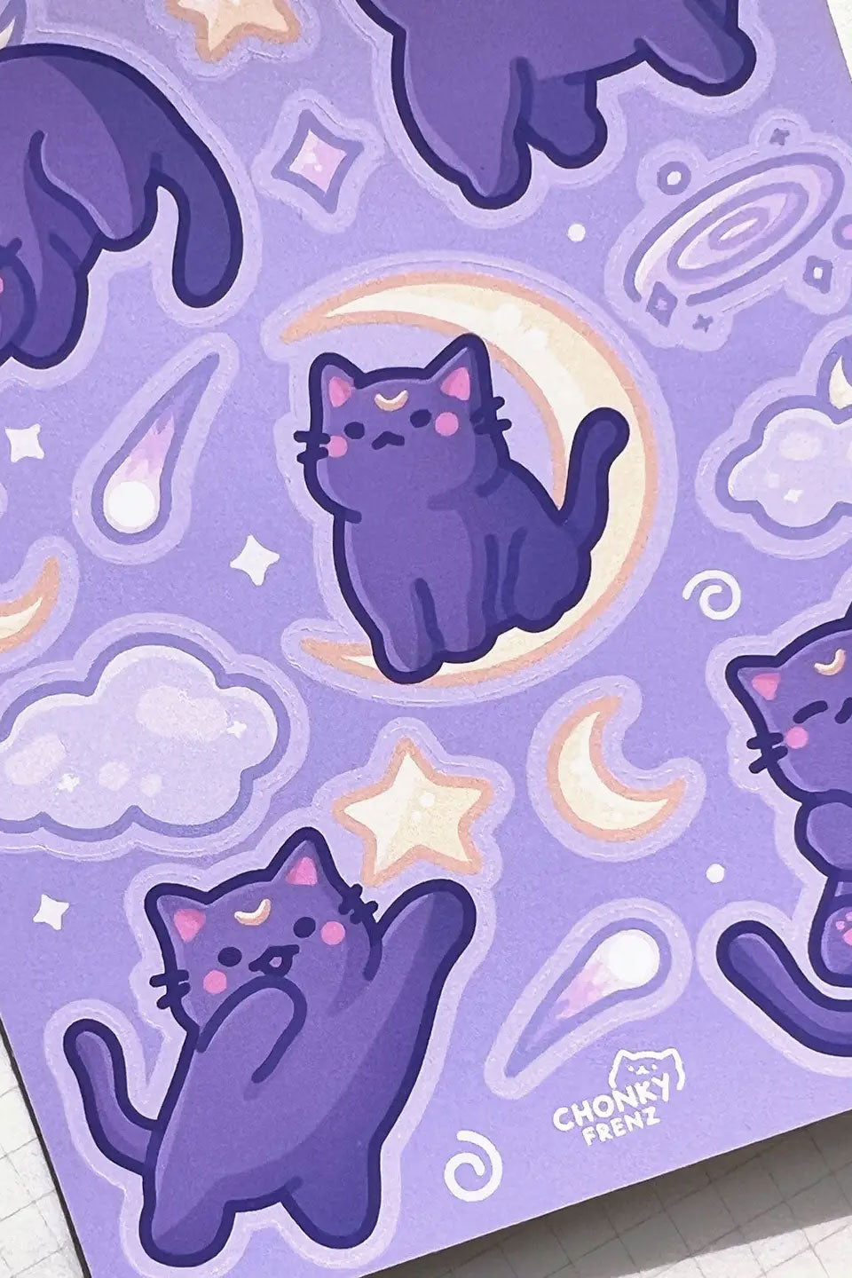 Celestial Cat - Sticker Sheet
