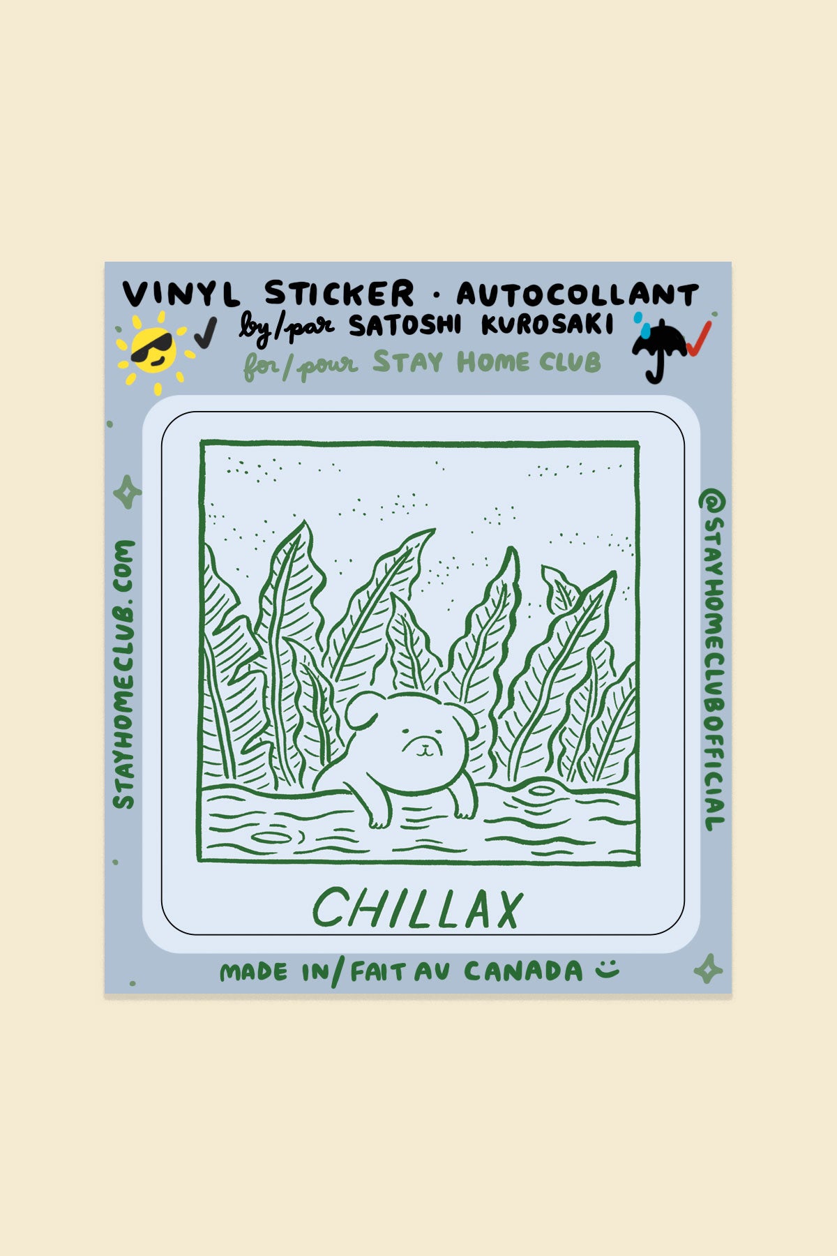 Chillax Vinyl Sticker